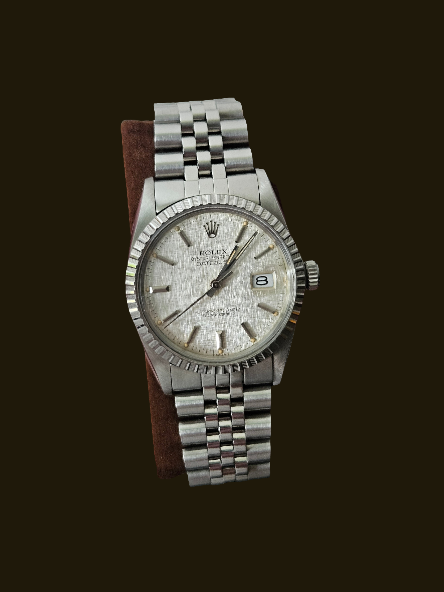 Rolex datejust 36mm 16030 silver linen dial