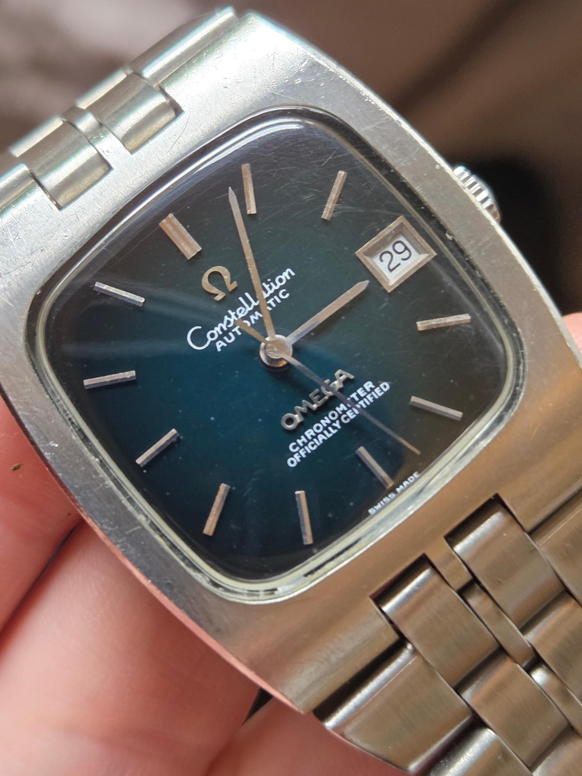 Omega Constellation Rare Dark green to black gradient dial (274)