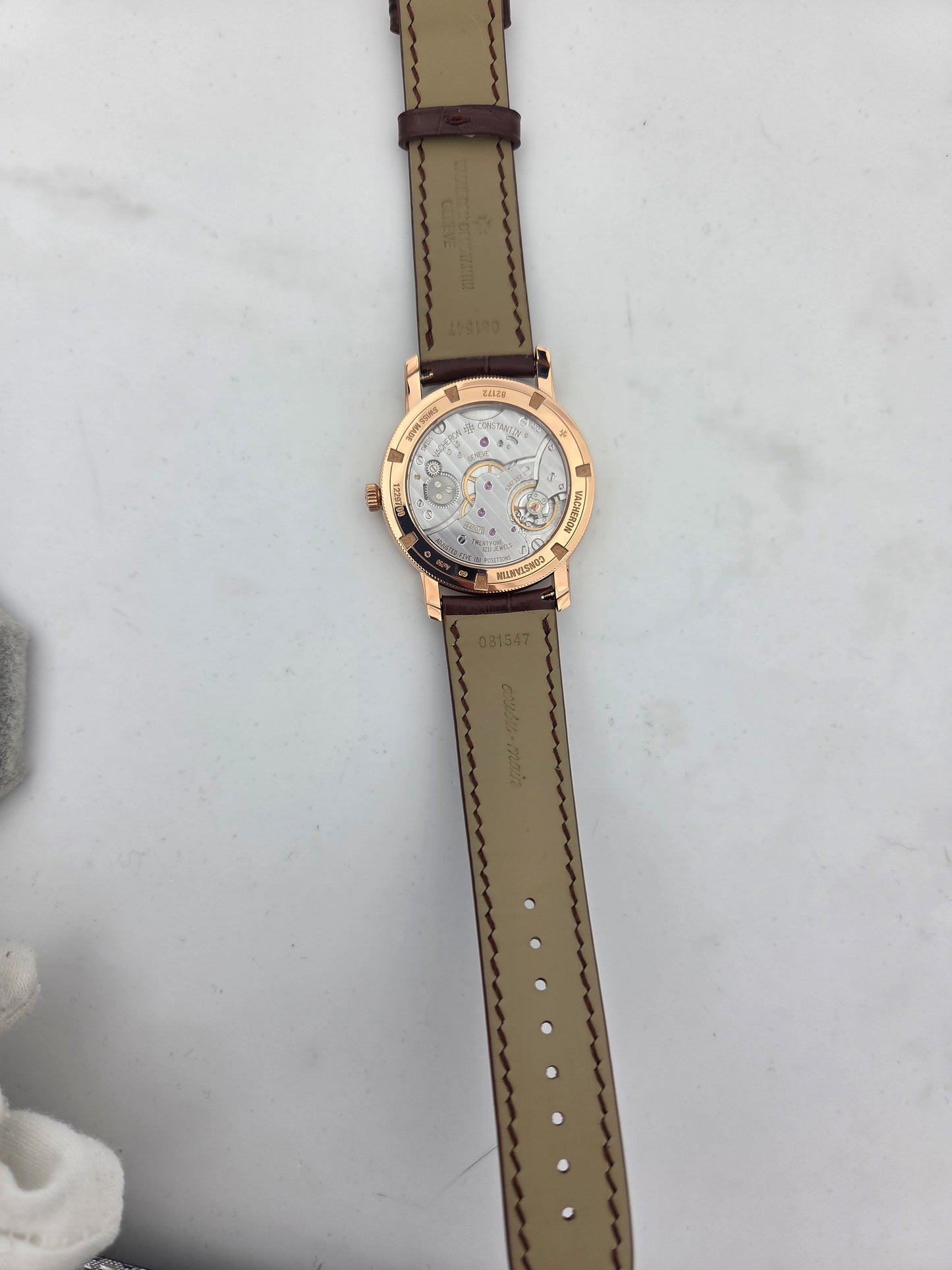Vacheron Constantin Traditionnelle Manual-Winding Small Seconds, Ref. 82172/000R-9382 in 18k Rose Gold, Mint, Papers 2012