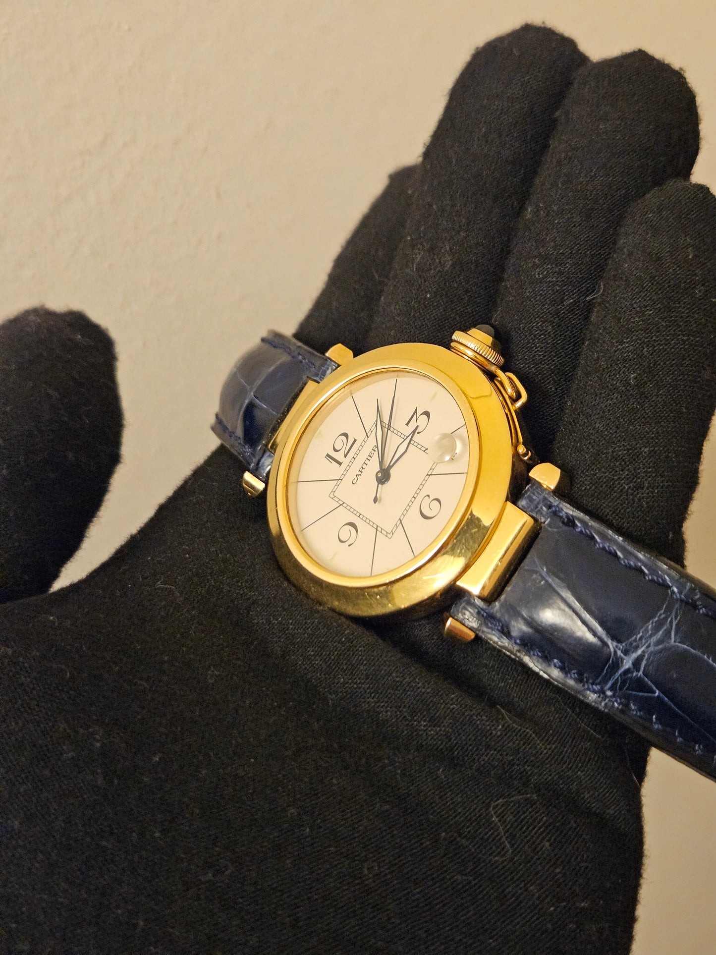 Cartier Pasha 38mm 18k gold Ref. 1020 1991