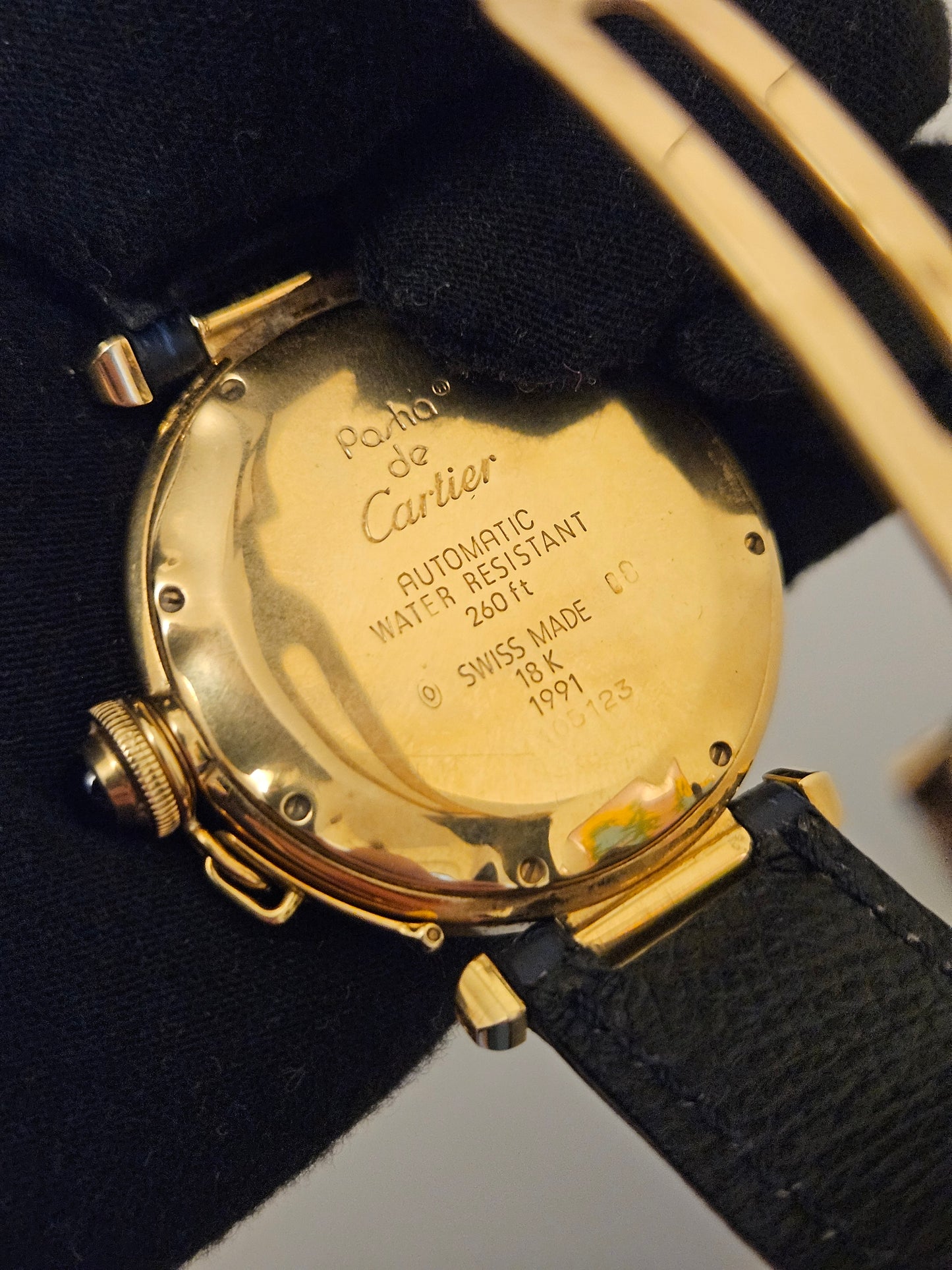 Cartier Pasha 38mm 18k gold Ref. 1020 1991