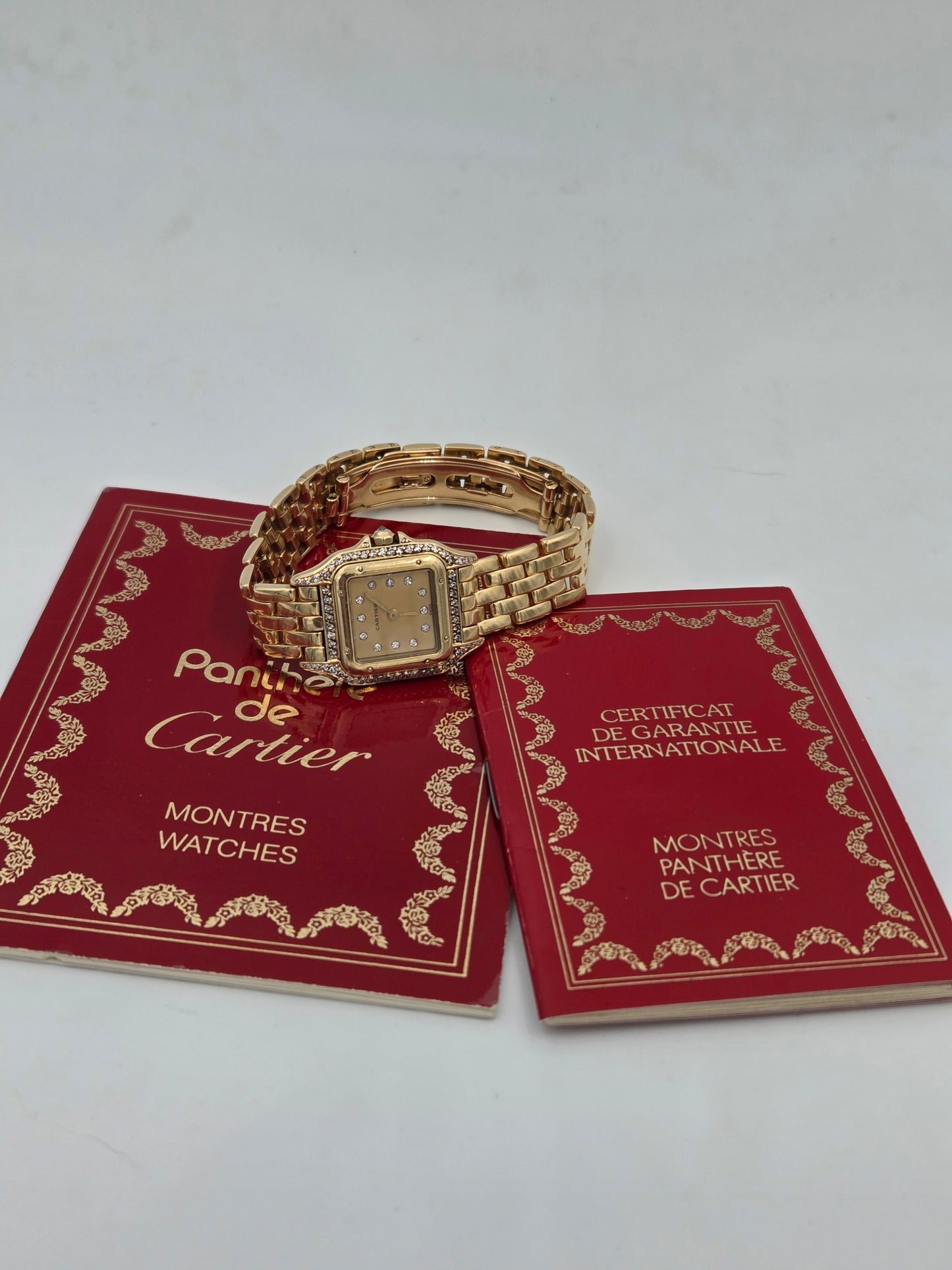 Cartier panthère small 18k gold full set ref 866919 8057915