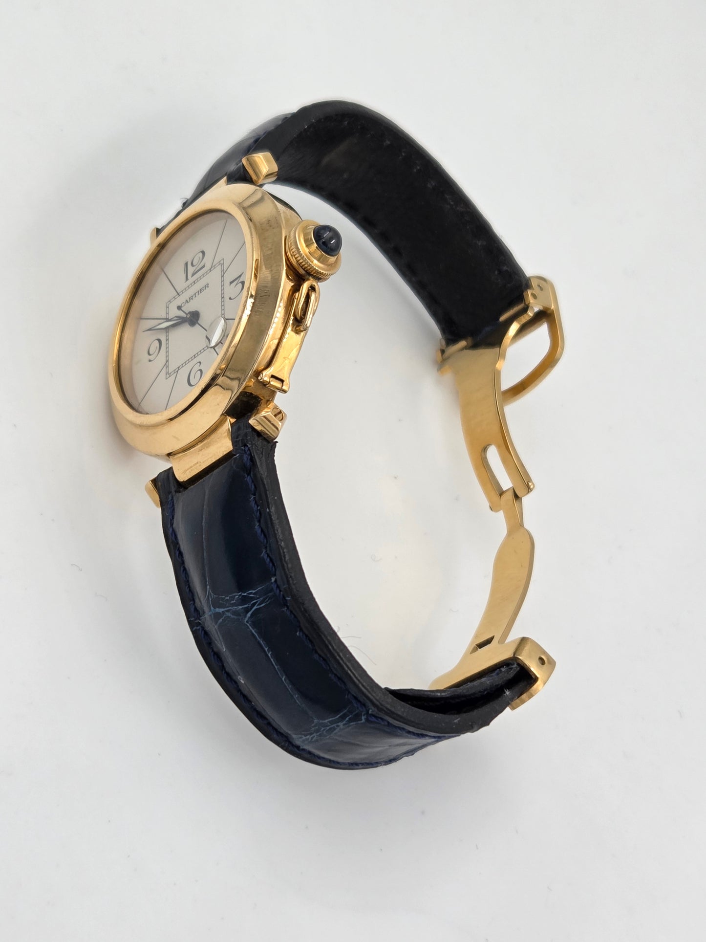 Cartier Pasha 38mm 18k gold Ref. 1020 1991