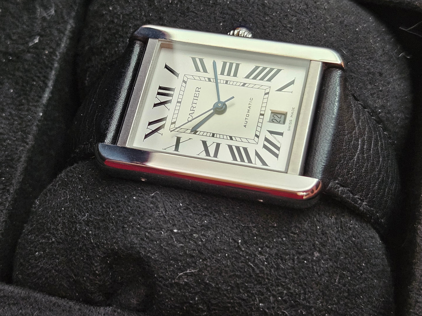 Cartier tank solo XL ref wsta0029 full set mint condition