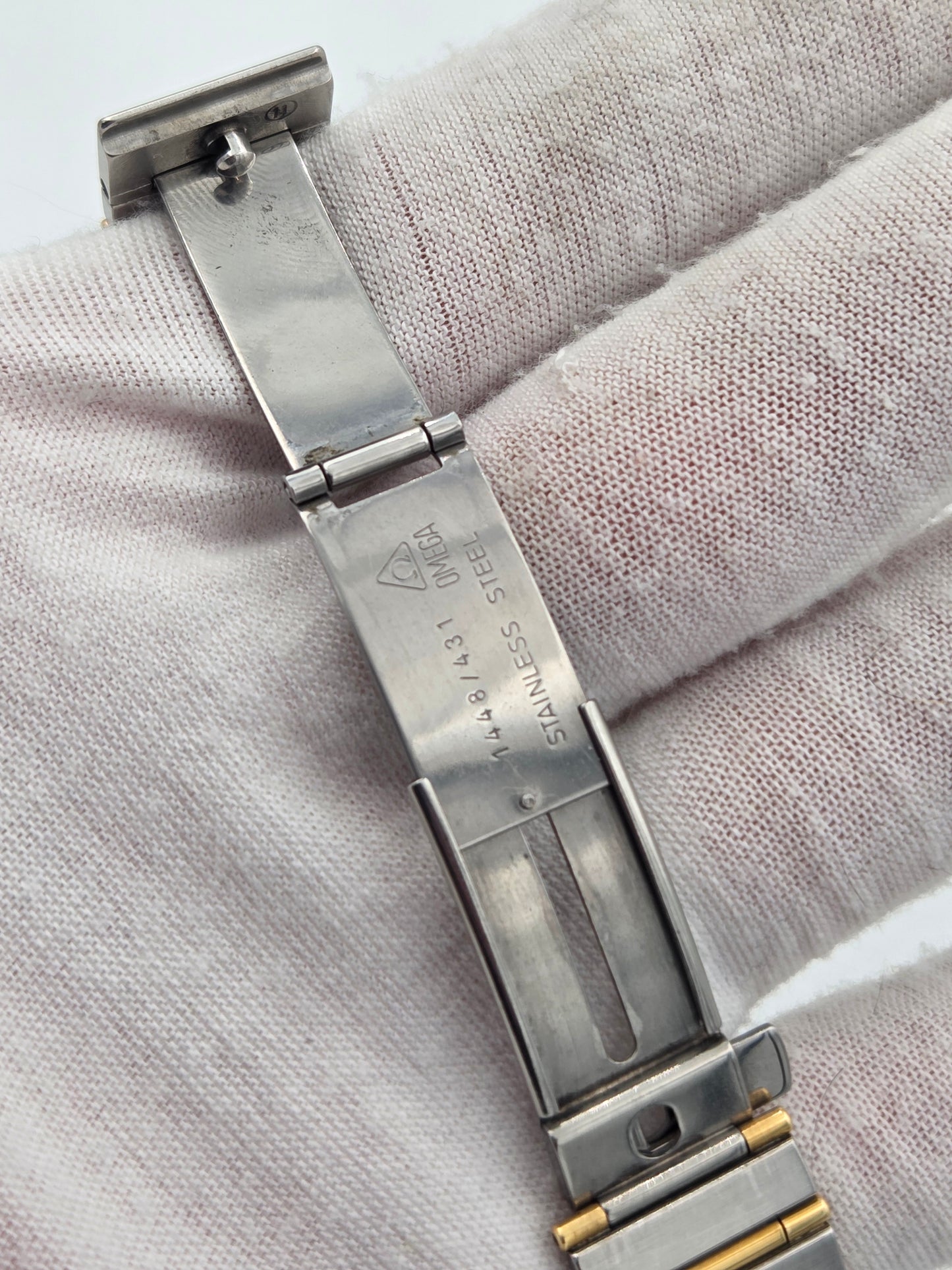 Omega Constellation day date owl Manhattan ref 396.1070 397.1080 steel and gold full bar
