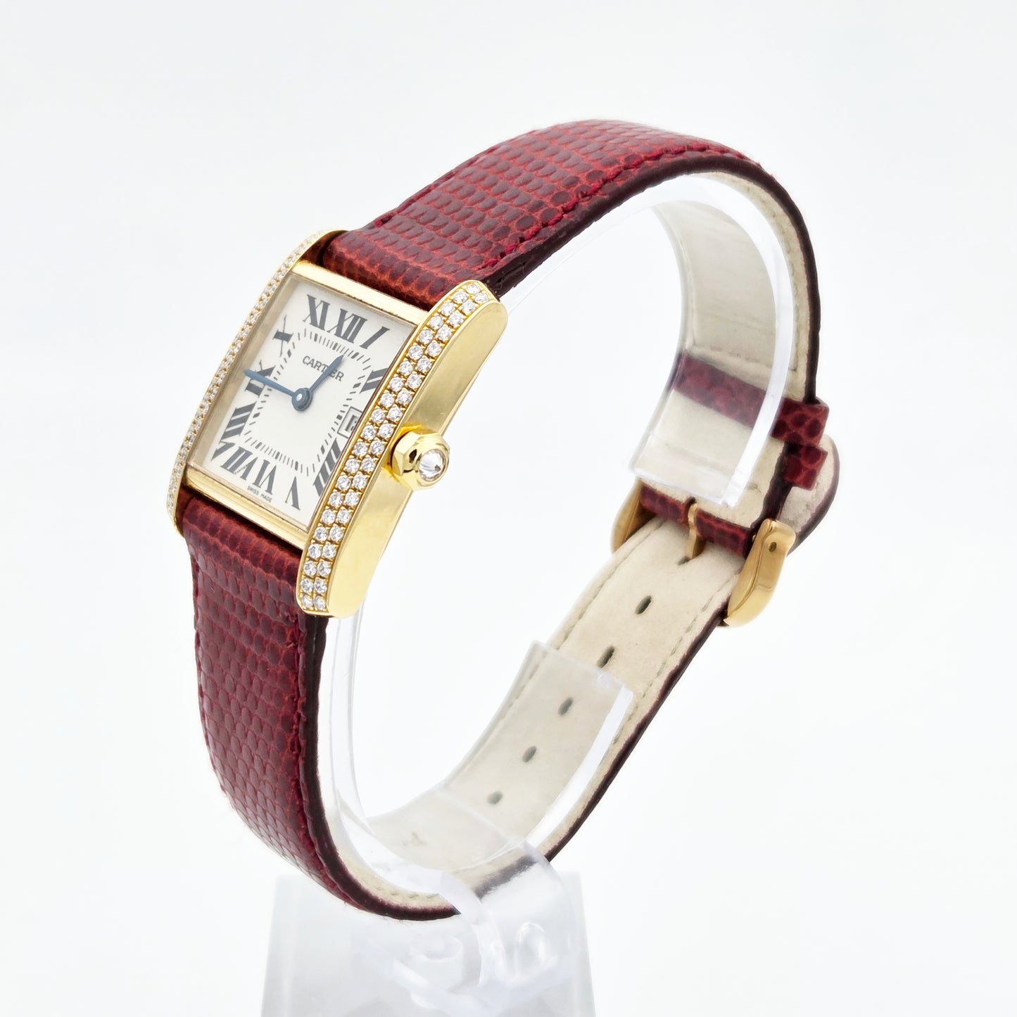 Cartier Tank Française 18K Rose Gold, Diamond-Set Ref. 2466