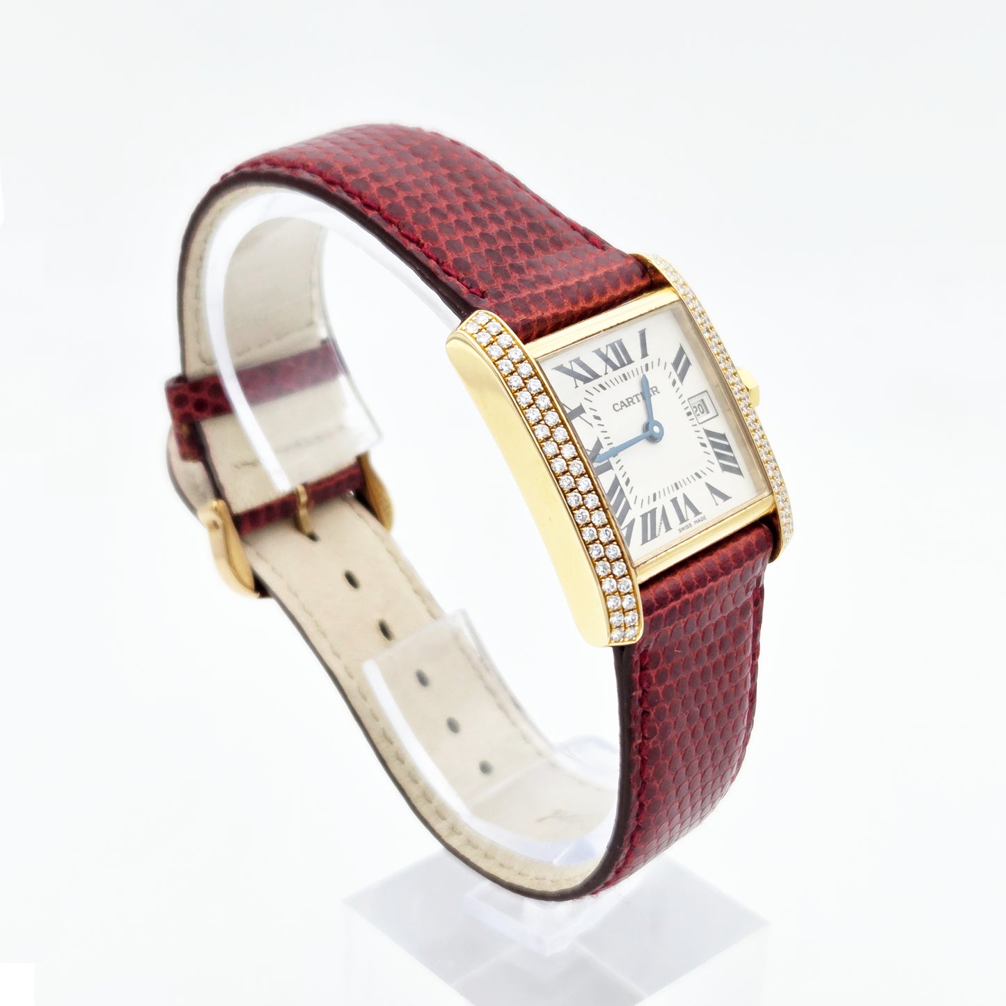 Cartier Tank Française 18K Rose Gold, Diamond-Set Ref. 2466