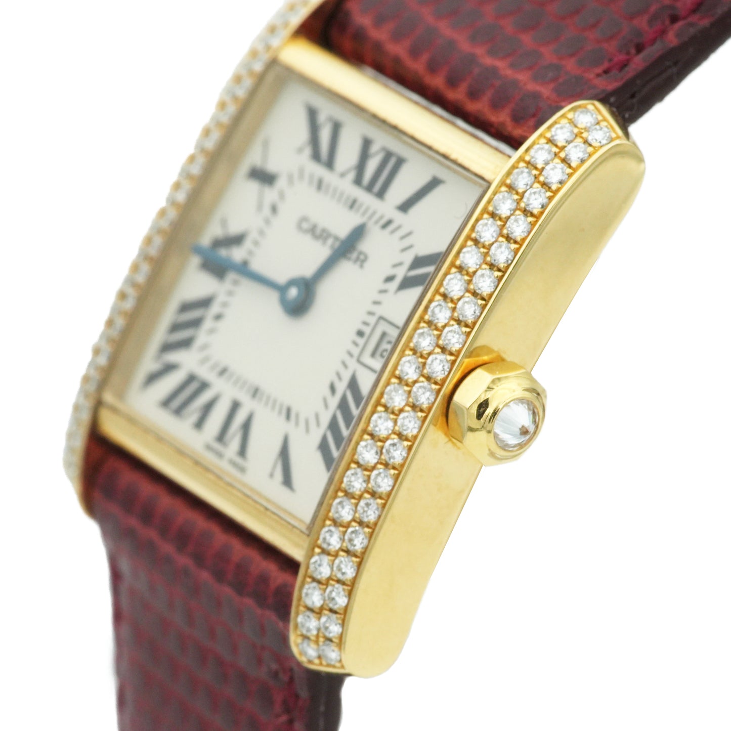Cartier Tank Française 18K Rose Gold, Diamond-Set Ref. 2466