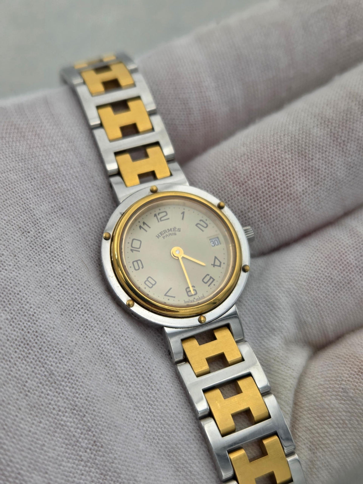 Hermès Clipper Serviced and 2y warranty cl4.220 24mm