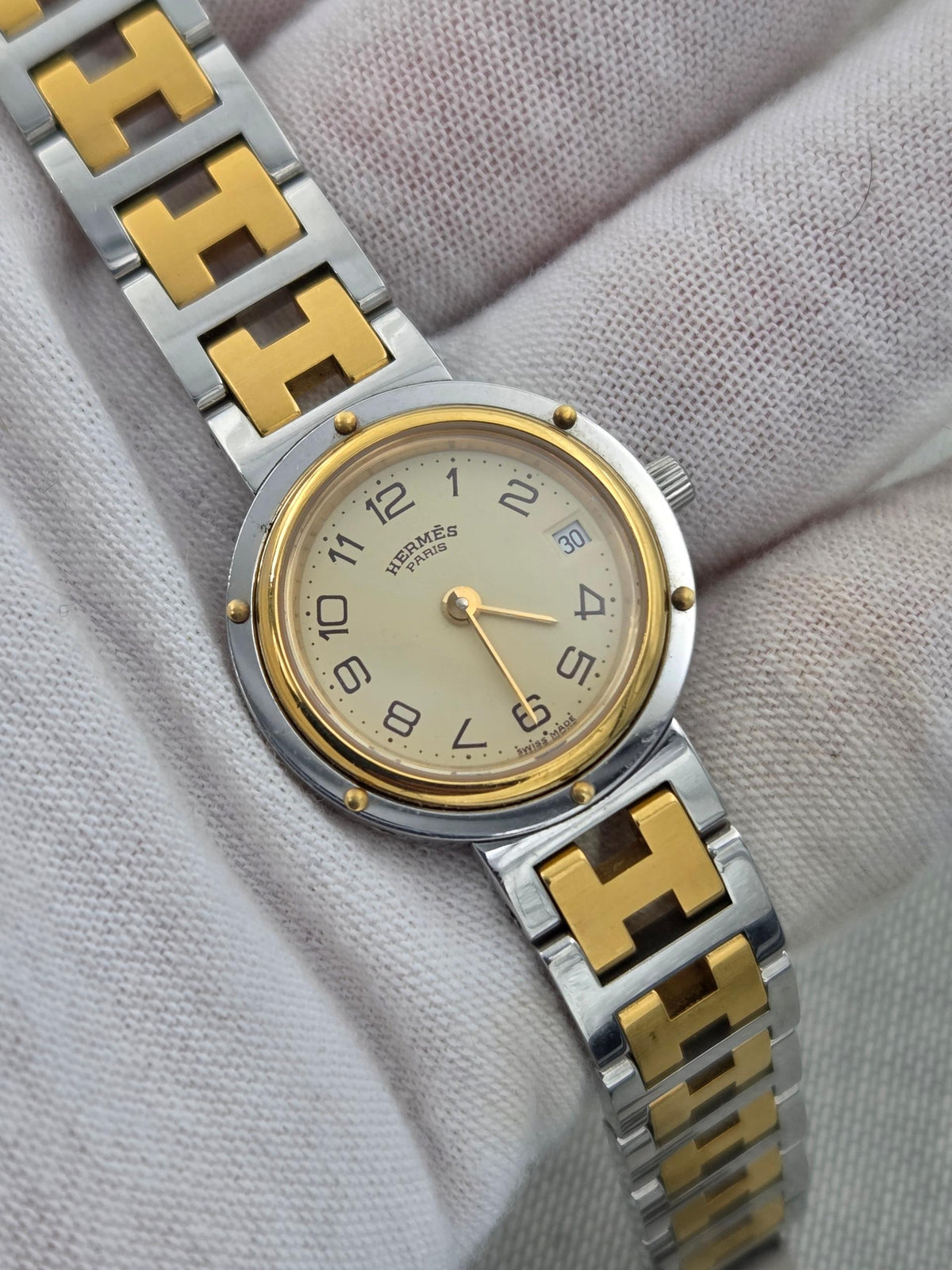 Hermès Clipper Serviced and 2y warranty cl4.220 24mm