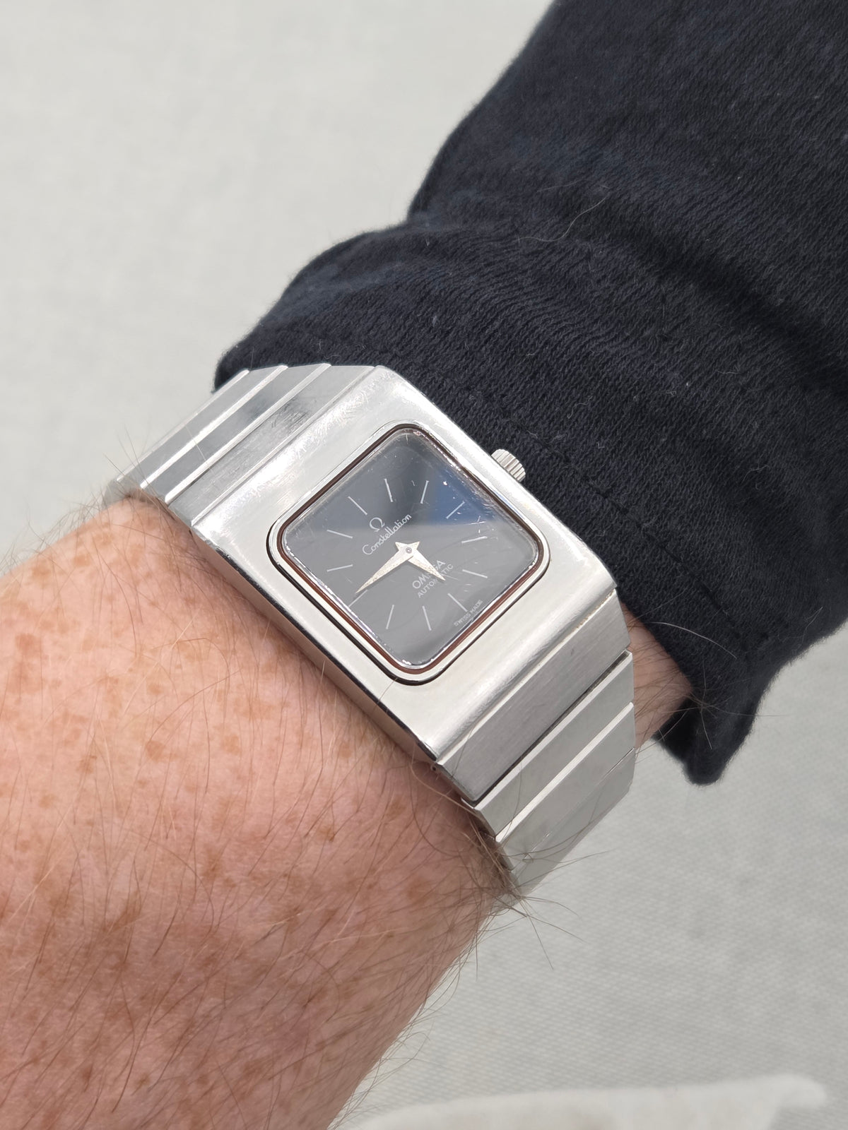 Omega Constellation Square rectangular automatic constellation spider dial