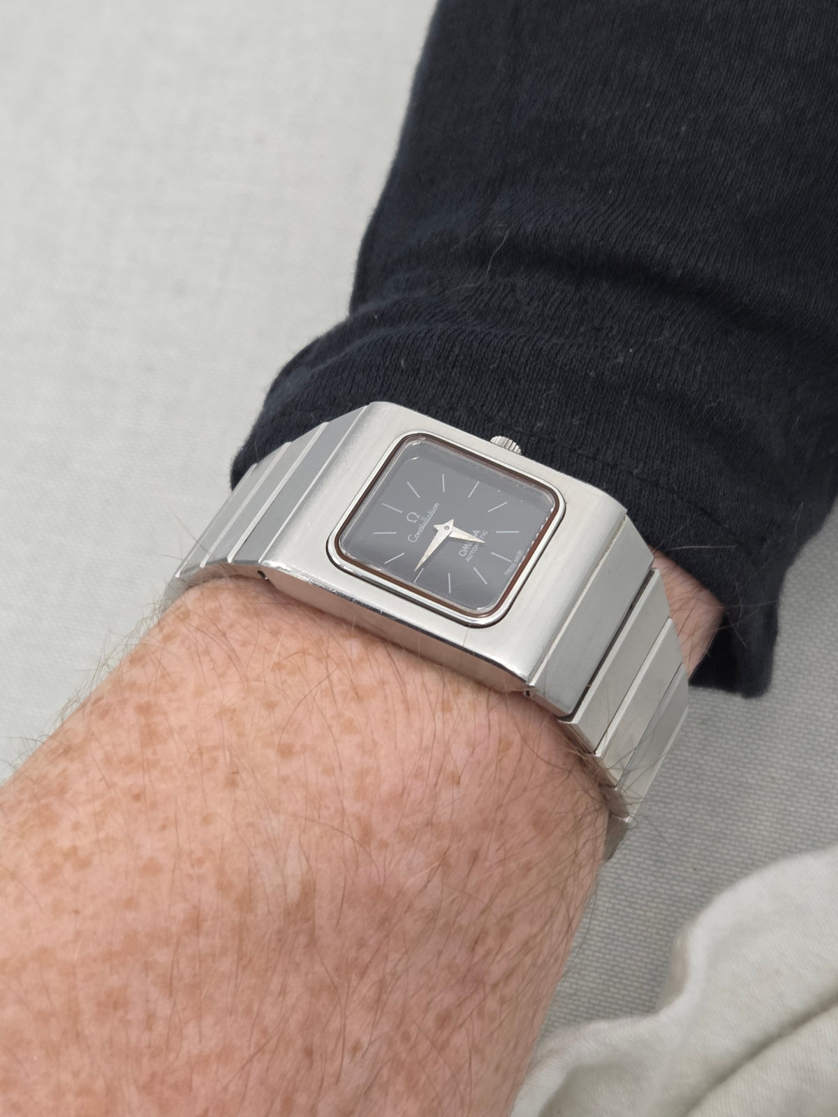 Omega Constellation Square rectangular automatic constellation spider dial