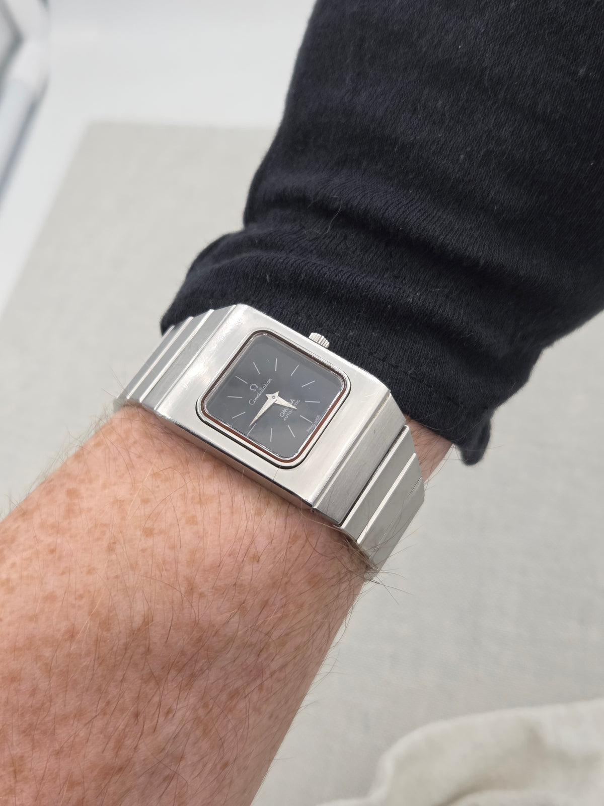 Omega Constellation Square rectangular automatic constellation spider dial