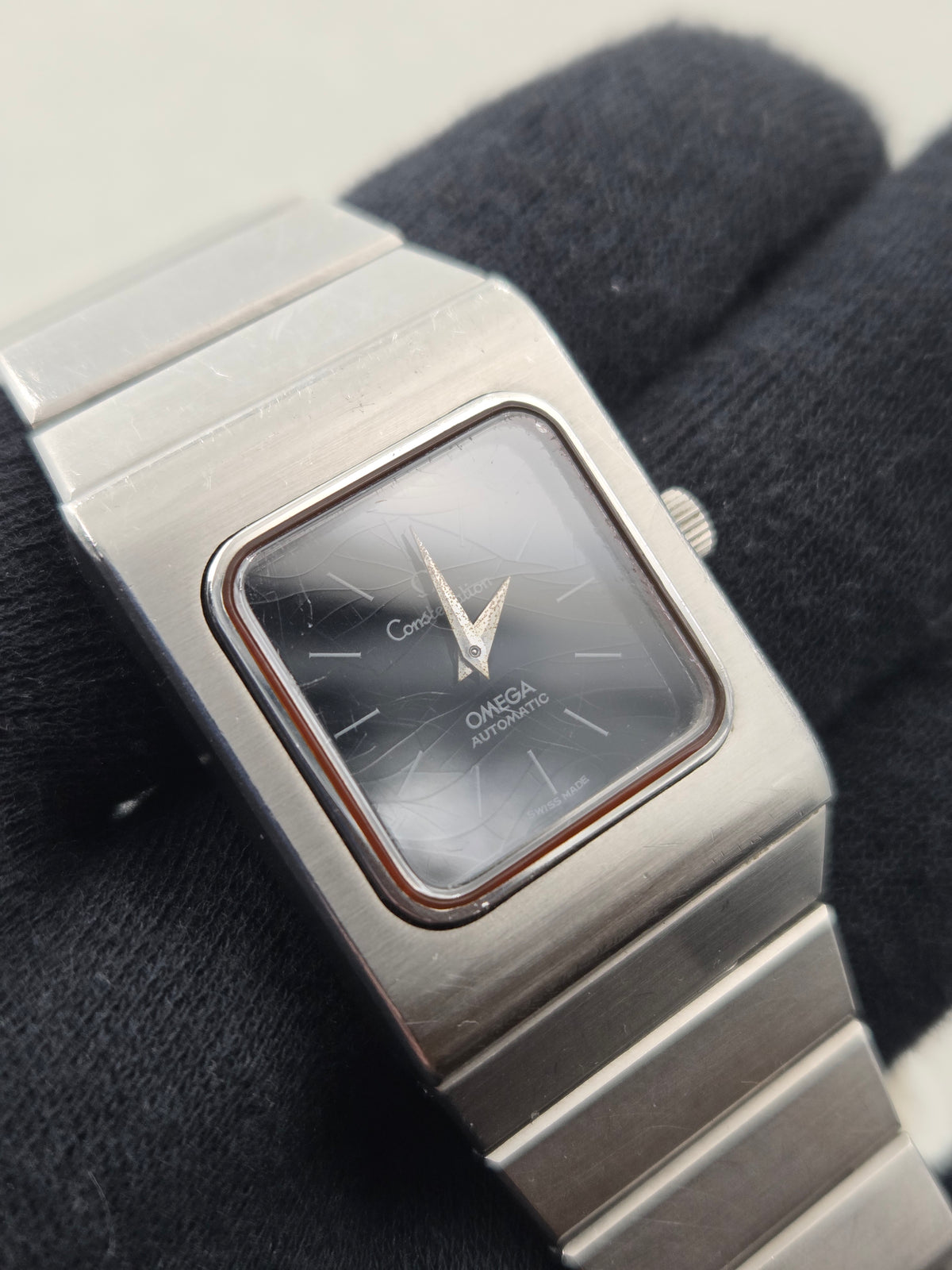 Omega Constellation Square rectangular automatic constellation spider dial