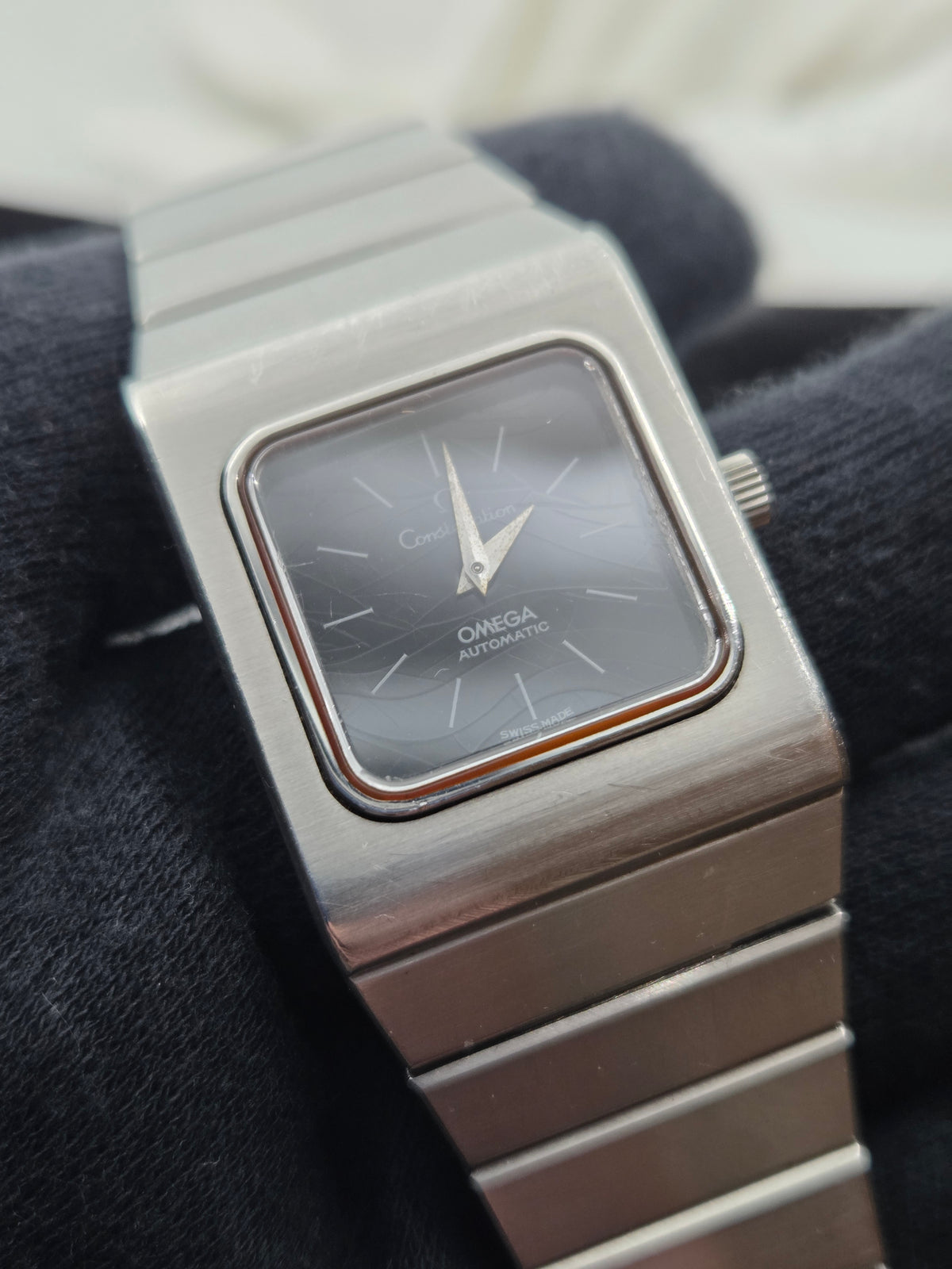 Omega Constellation Square rectangular automatic constellation spider dial