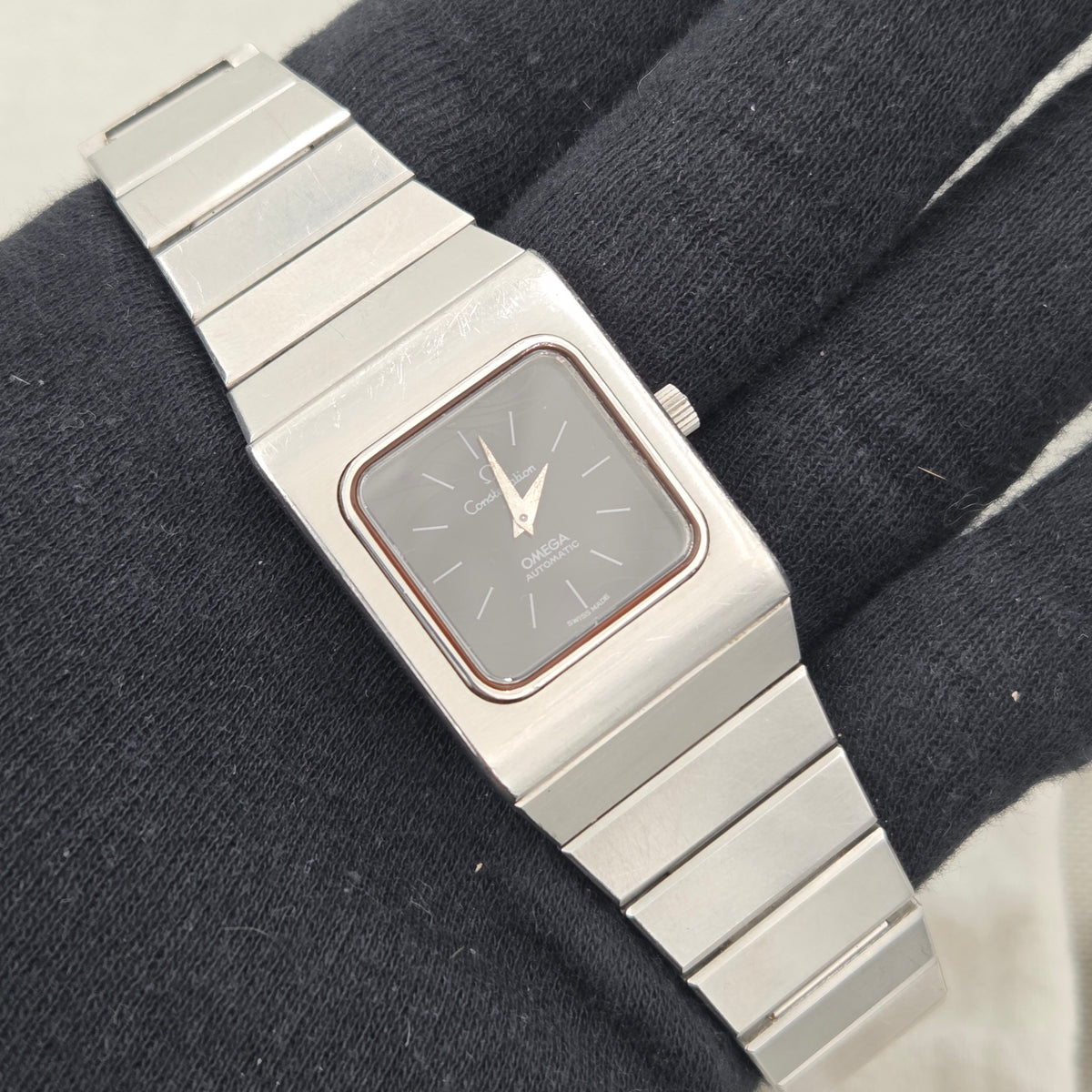 Omega Constellation Square rectangular automatic constellation spider dial
