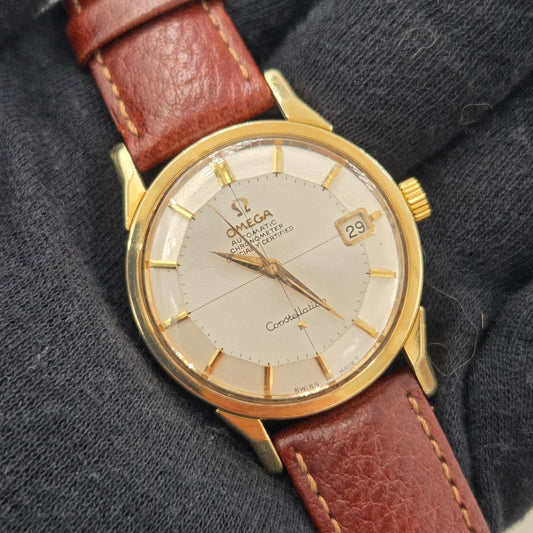 Omega Constellation Serviced Constellation pie-pan piepan goldcap dogleg