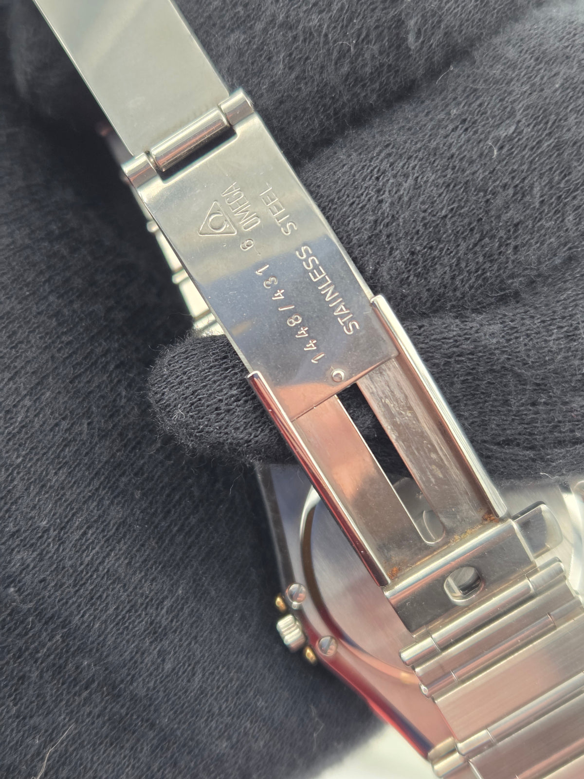Omega Constellation Manhattan quartz rare black dial 396.1076 396.1080