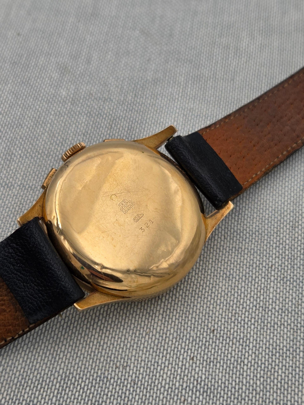 Chronographe Suisse Cie Galia Chronographe suisse galia 18k gold