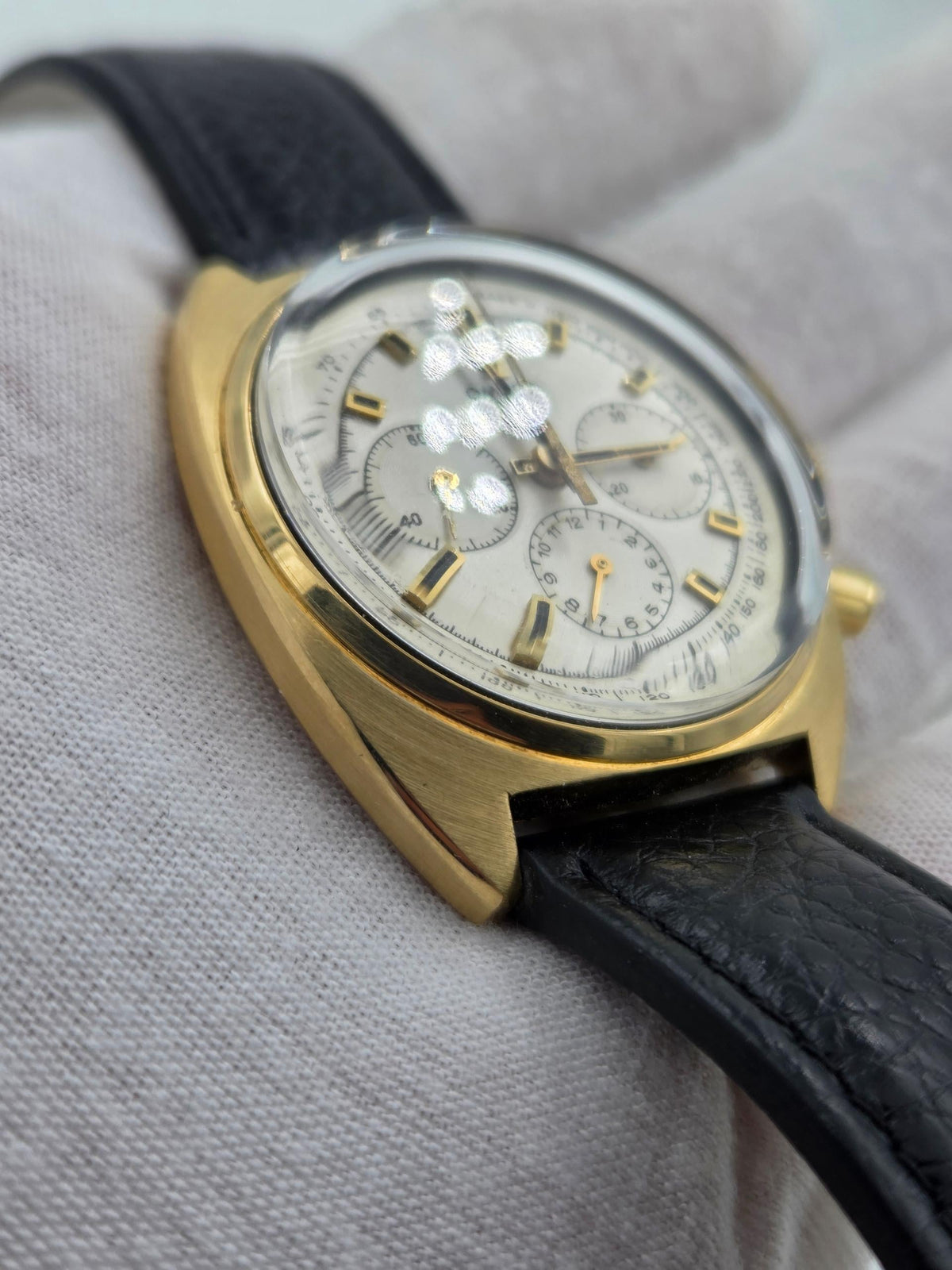Omega Seamaster Chrono 18k gold serviced 2y warranty
