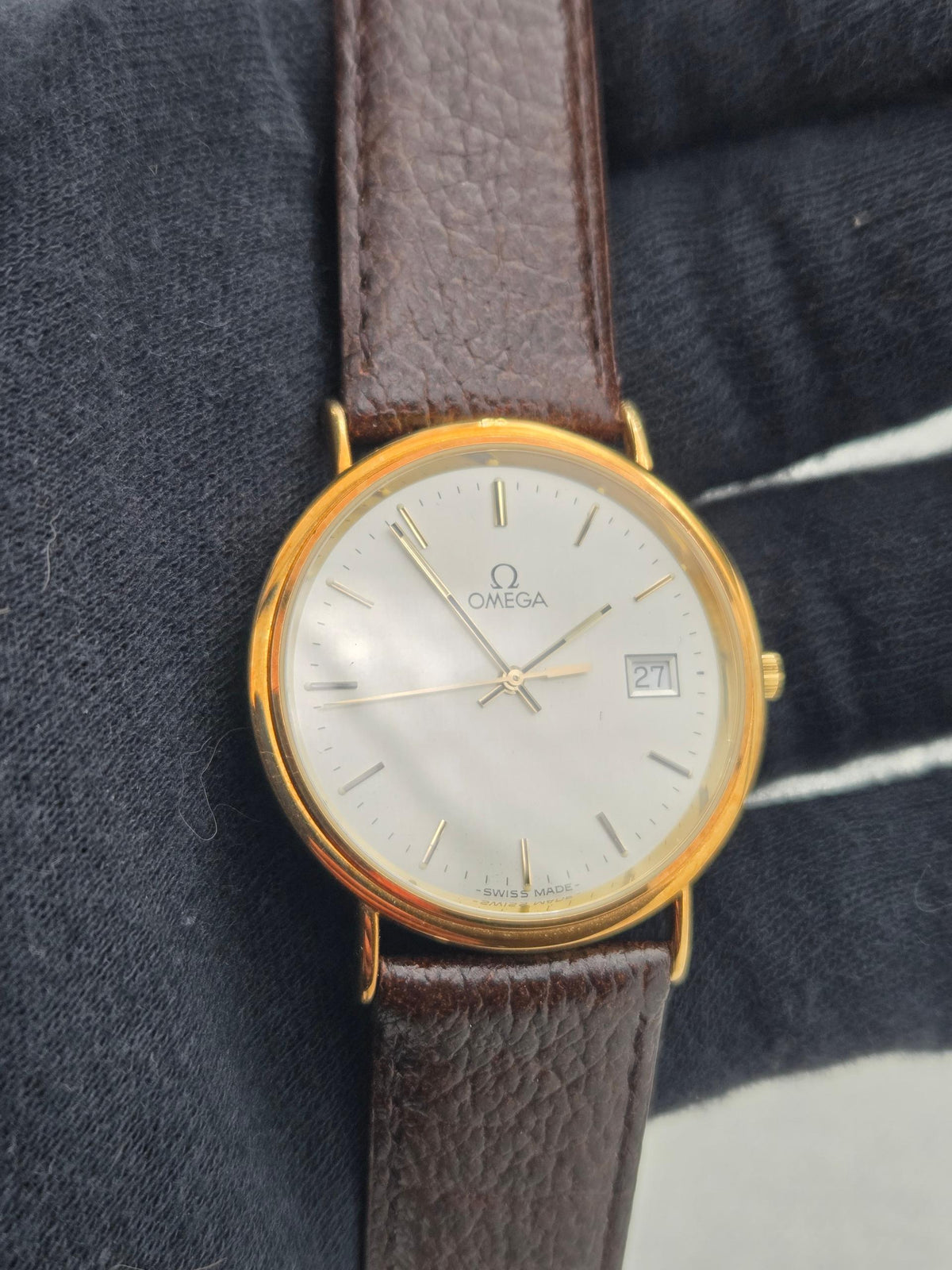 Omega Seamaster Jubilée 18k gold quartz (526)