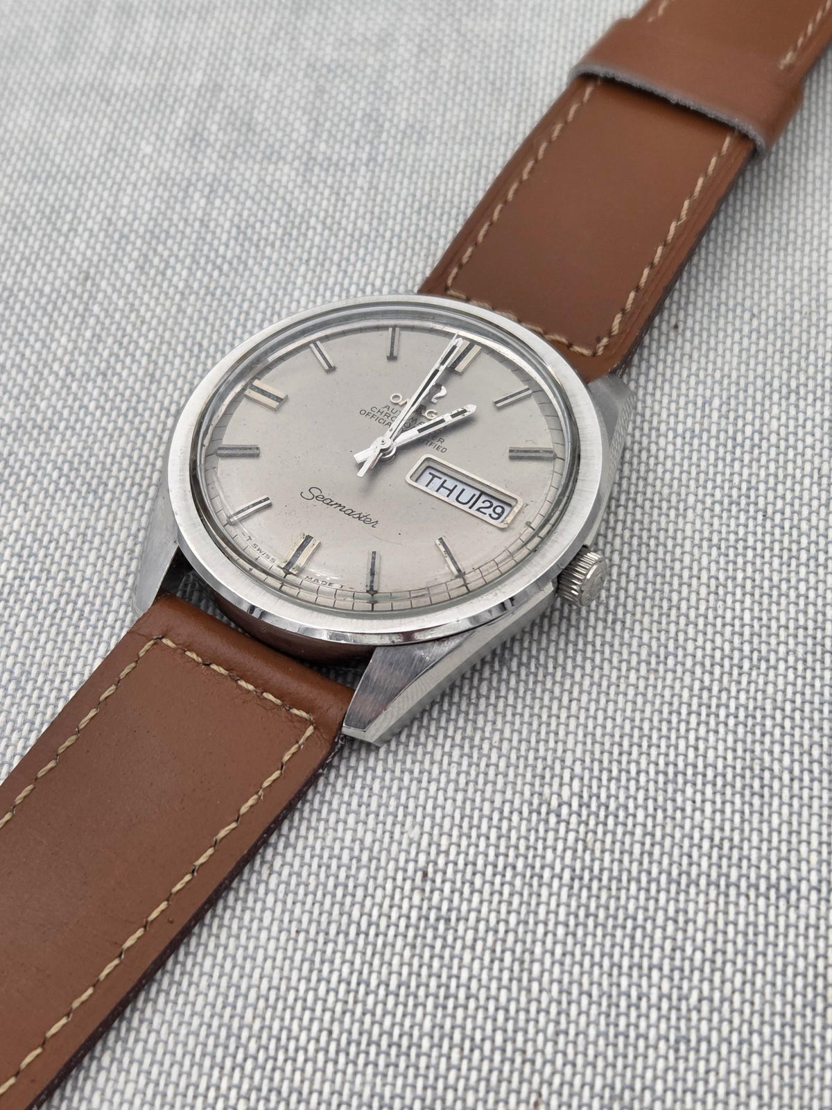 Omega Seamaster Chronometer day date sparkle 36mm