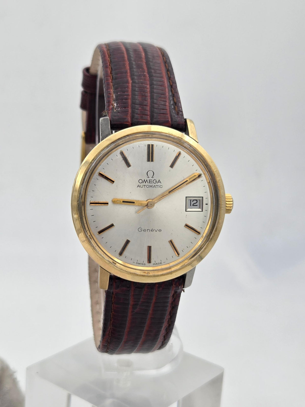 Omega Genève Genève automatic 37mm jumbo gold cap cal 1012 166.020