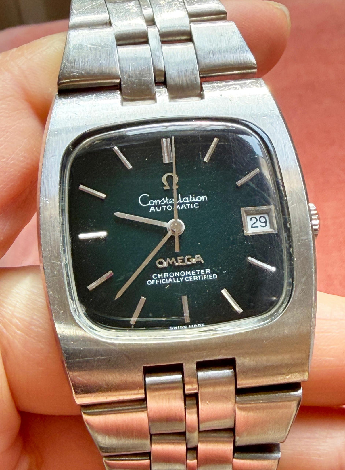 Omega Constellation Rare Dark green to black gradient dial (274)