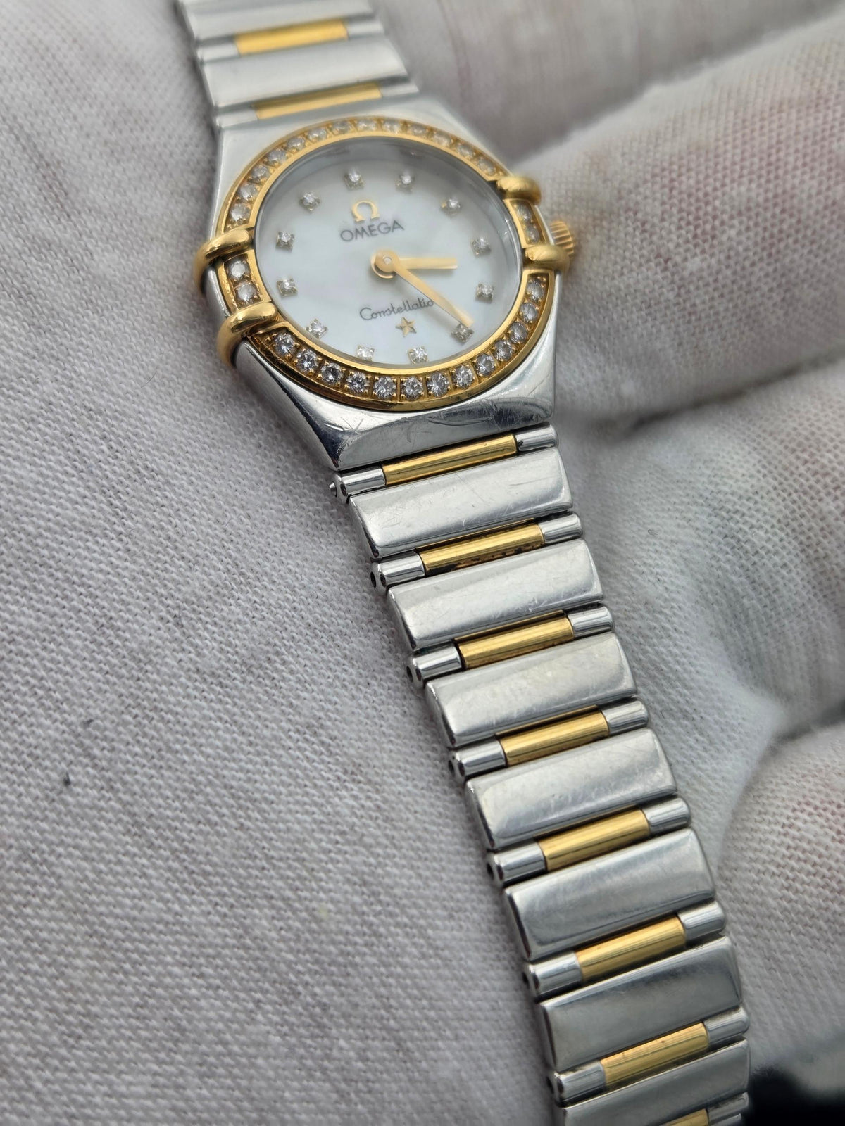 Omega Constellation Mother of pearl diamonds mop panthère alternative 1267.75 (522)