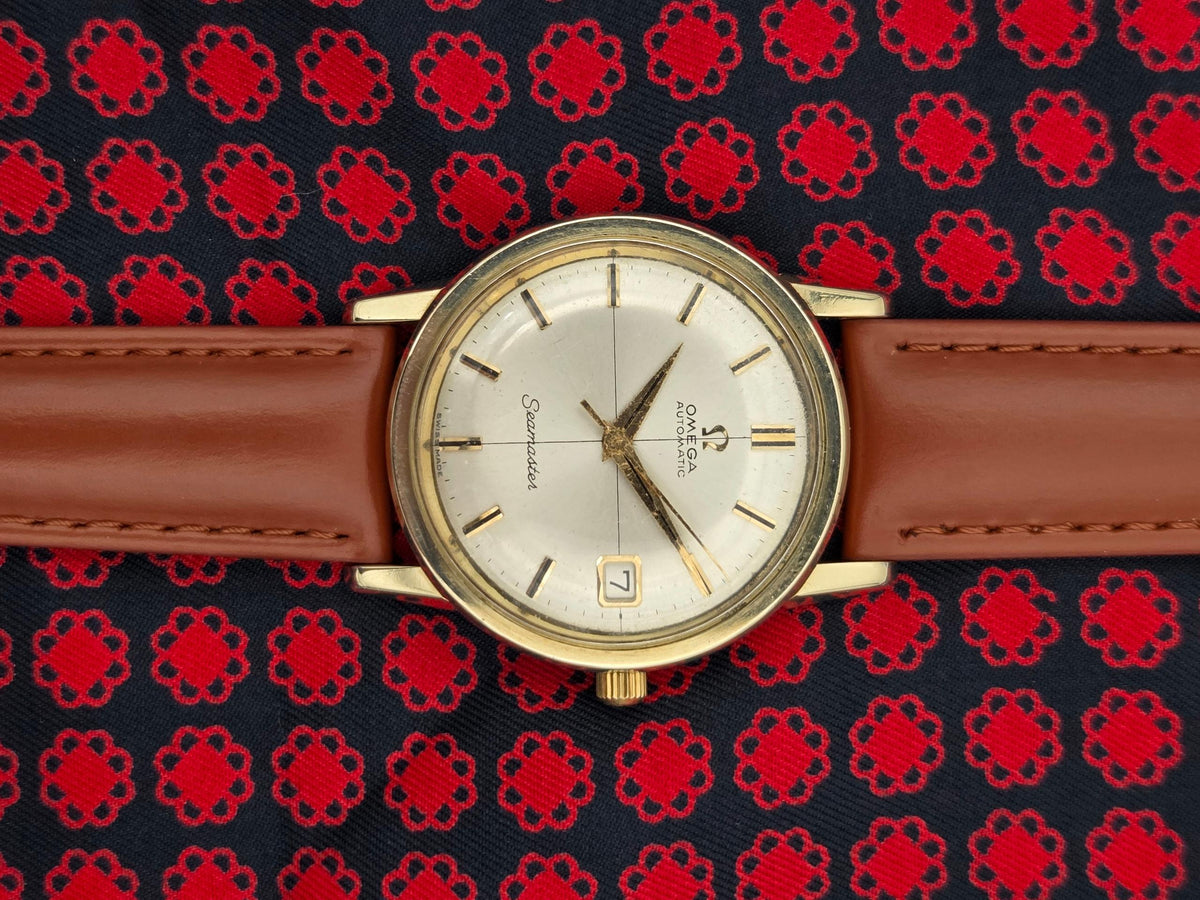 Omega Seamaster Automatic Serviced Cross hair gold cap