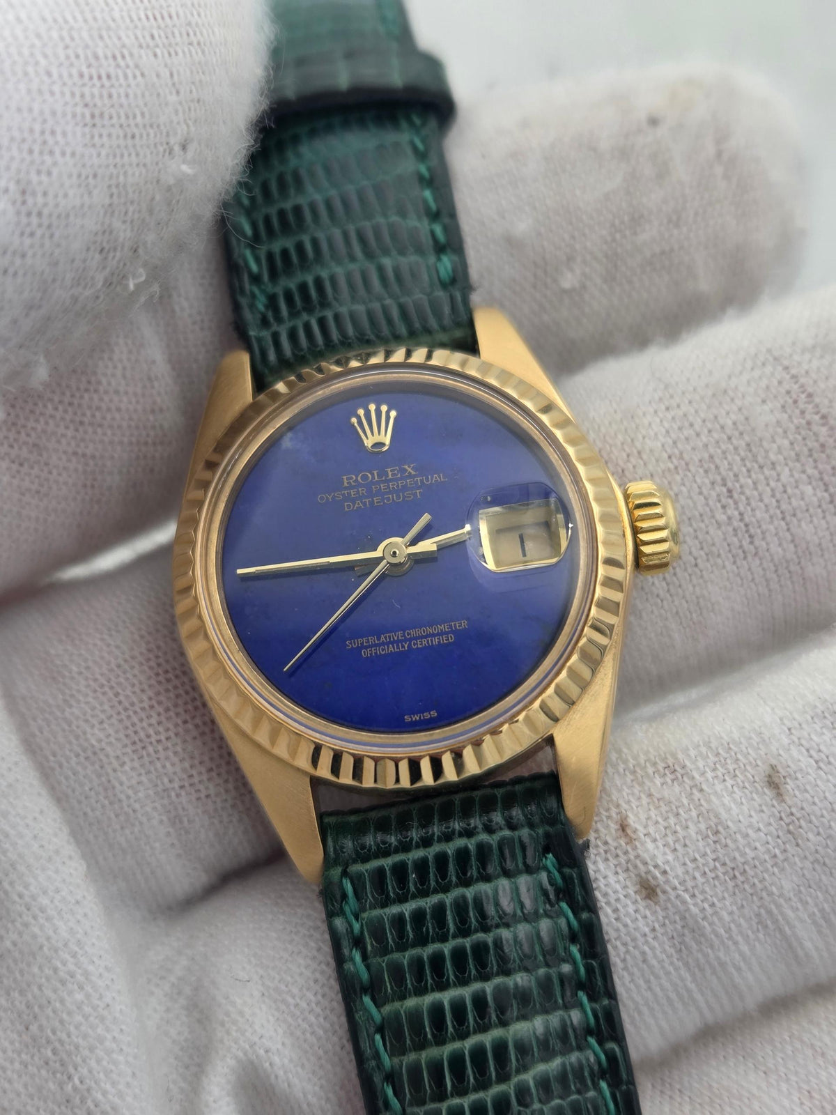 Rolex Lady-Datejust with rare lapis dial, serviced and 2y warranty 6917