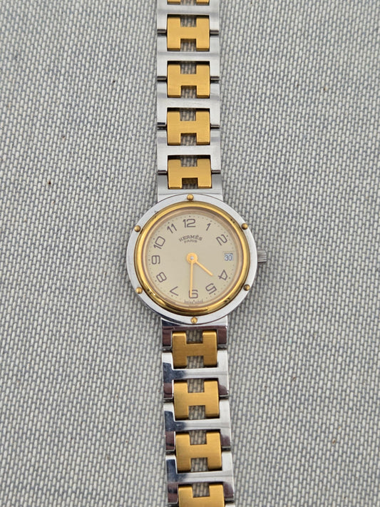 Hermès Clipper Serviced and 2y warranty cl4.220 24mm