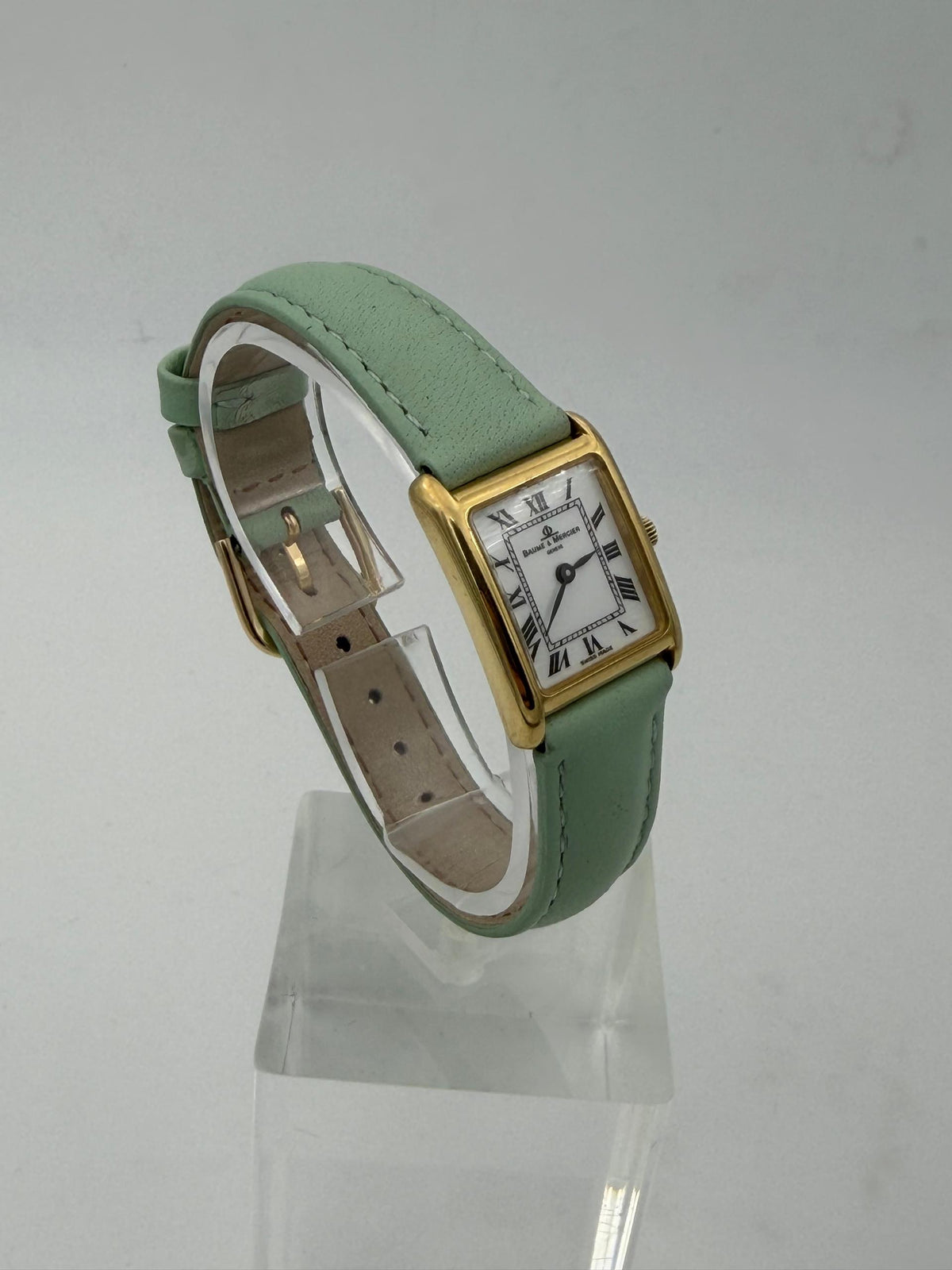 Baume & Mercier “Tank” 18k yellow gold, quartz circa 1990s