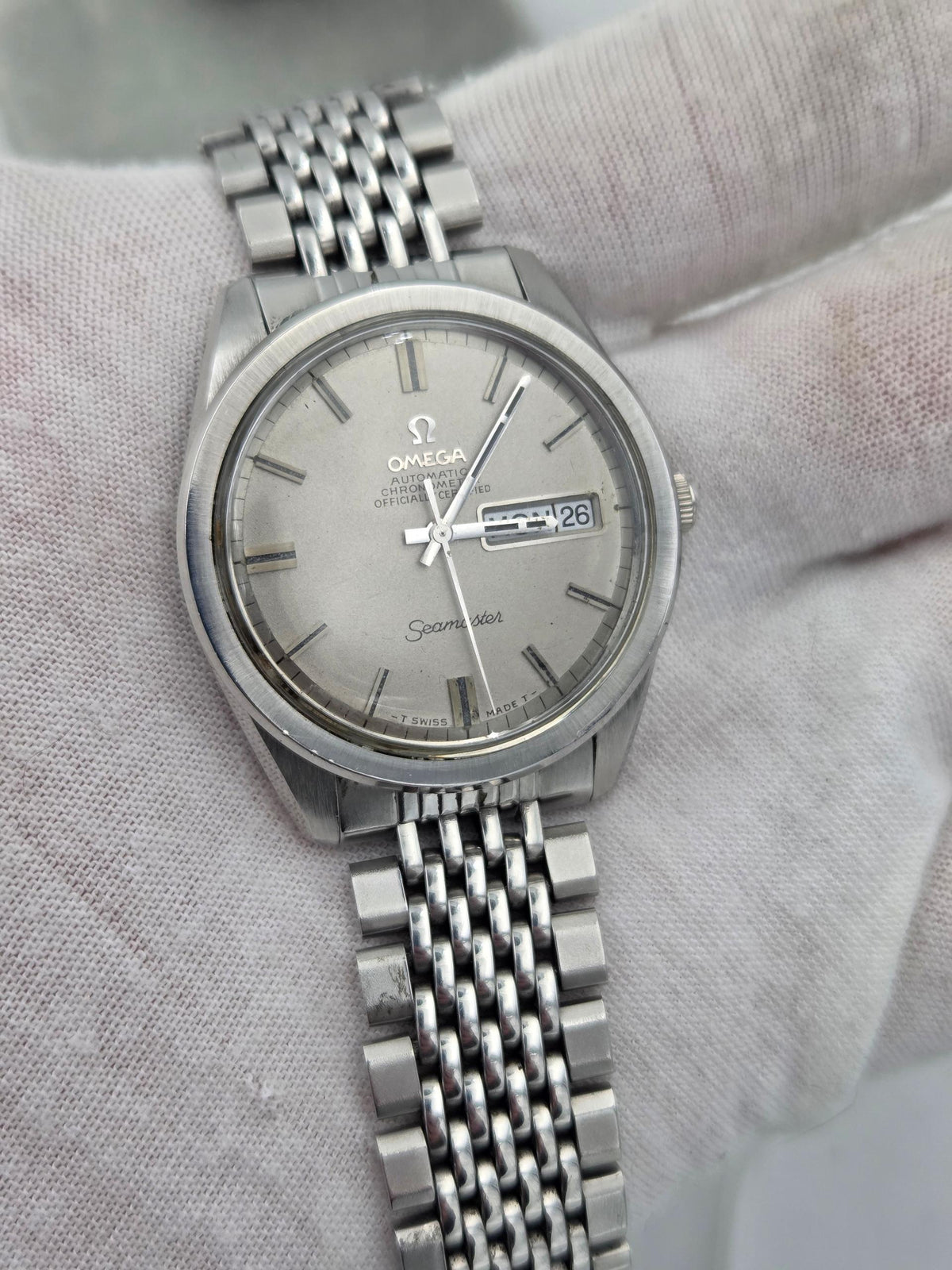 Omega Seamaster Chronometer day date sparkle 36mm