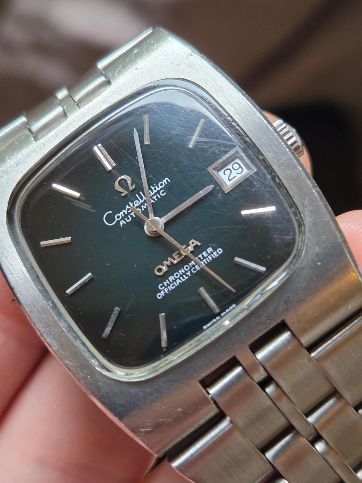 Omega Constellation Rare Dark green to black gradient dial (274)