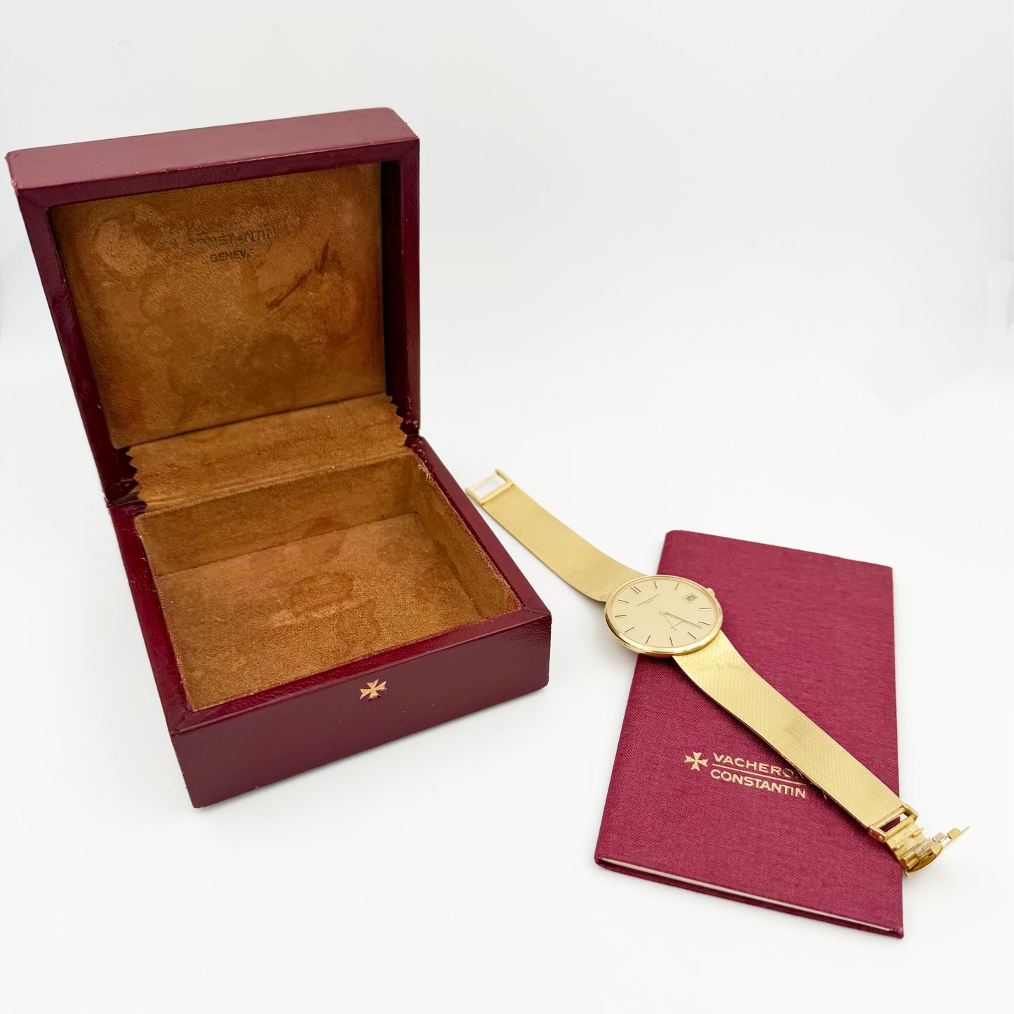 Vacheron Constantin vintage 80s gold bracelet watch patrimony 35mm 44012