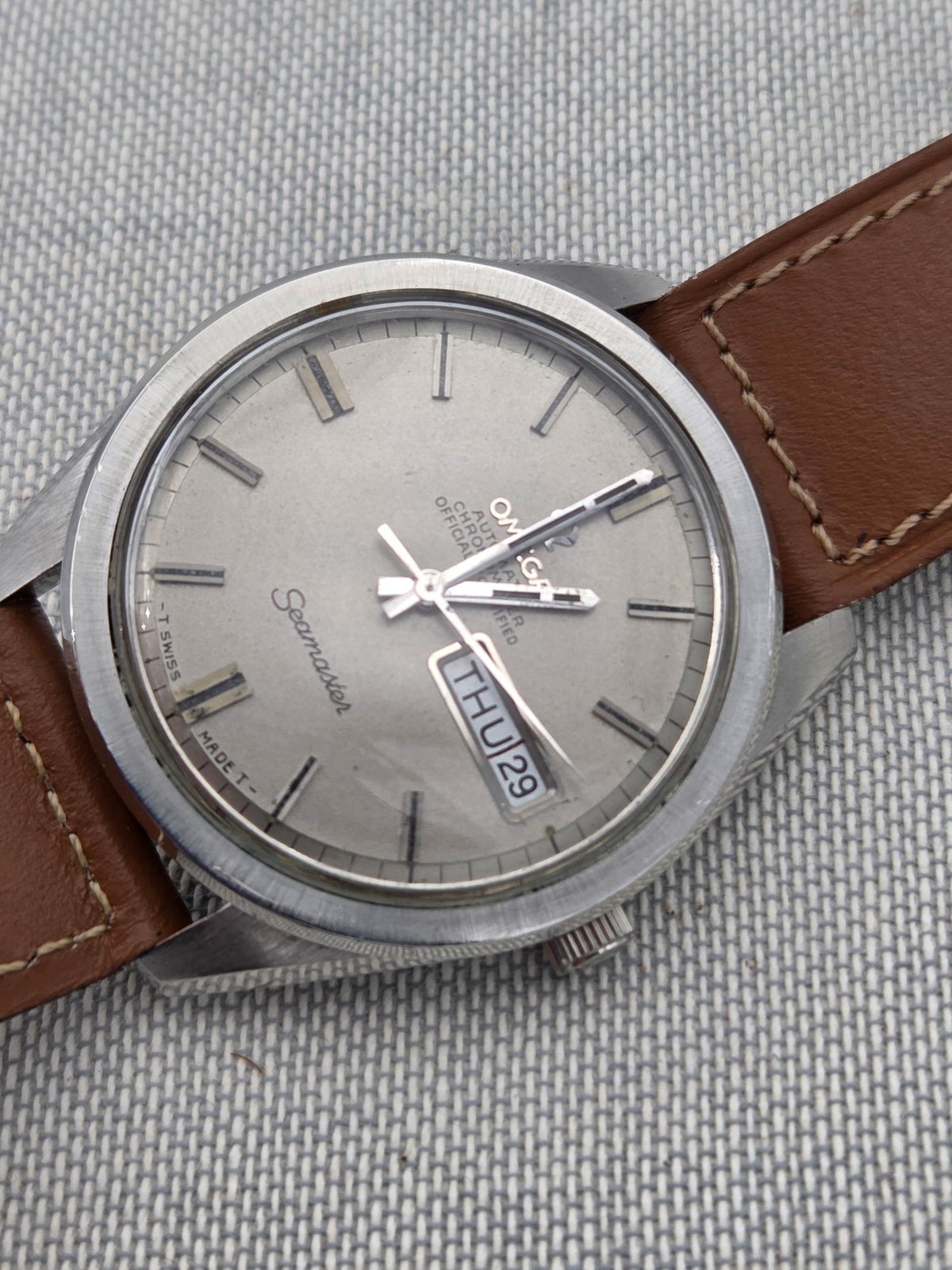 Omega Seamaster Chronometer day date sparkle 36mm