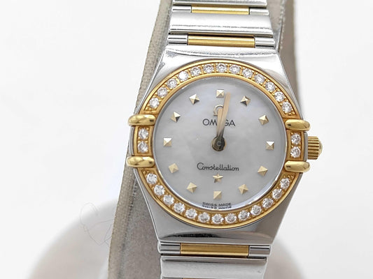 Omega My Choice Constellation MOP diamonds 18k yellow gold 1365.71.00