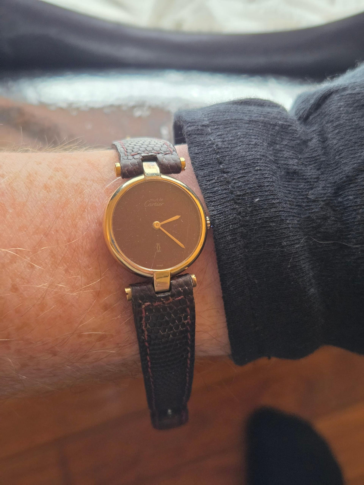 Cartier Vendome 1851 24mm must vermeil (483)