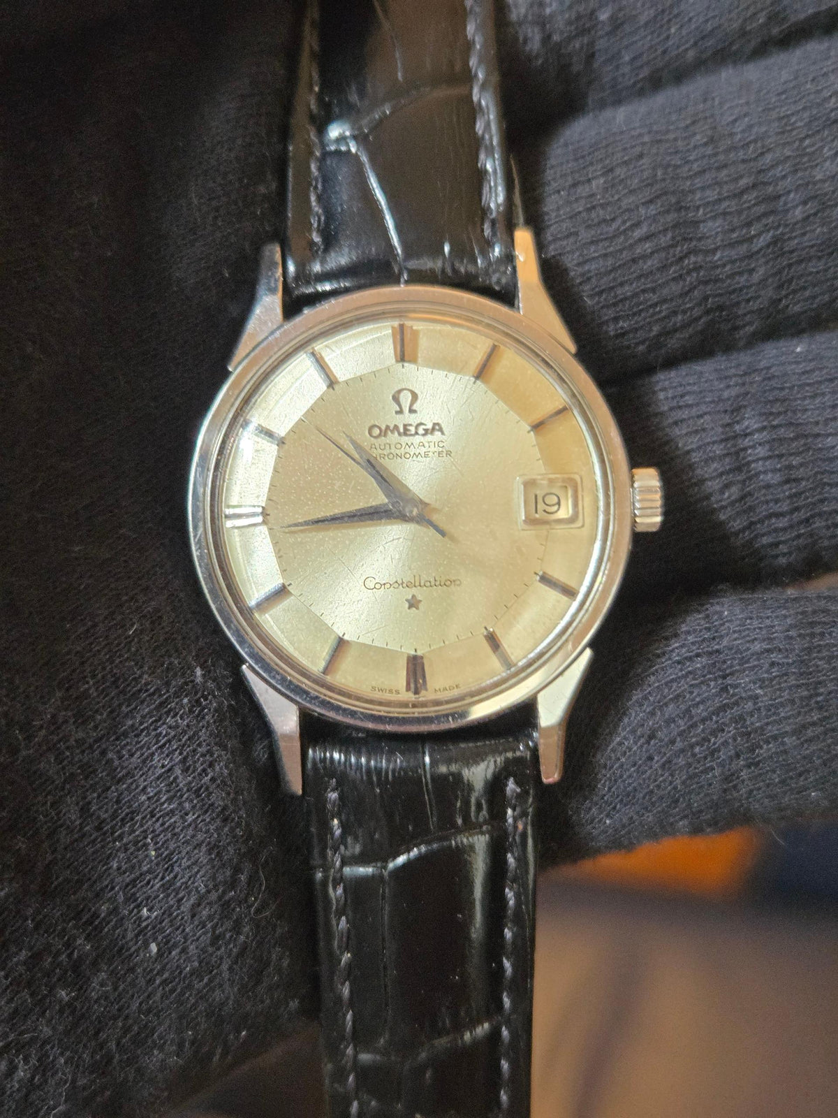 Omega Constellation Pie-pan piepan dogleg constellation genta like 168.005 (550)