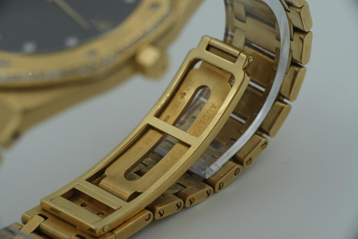 Audemars Piguet Royal Oak Jumbo Extremely Rare black diamonds dial 5402ba