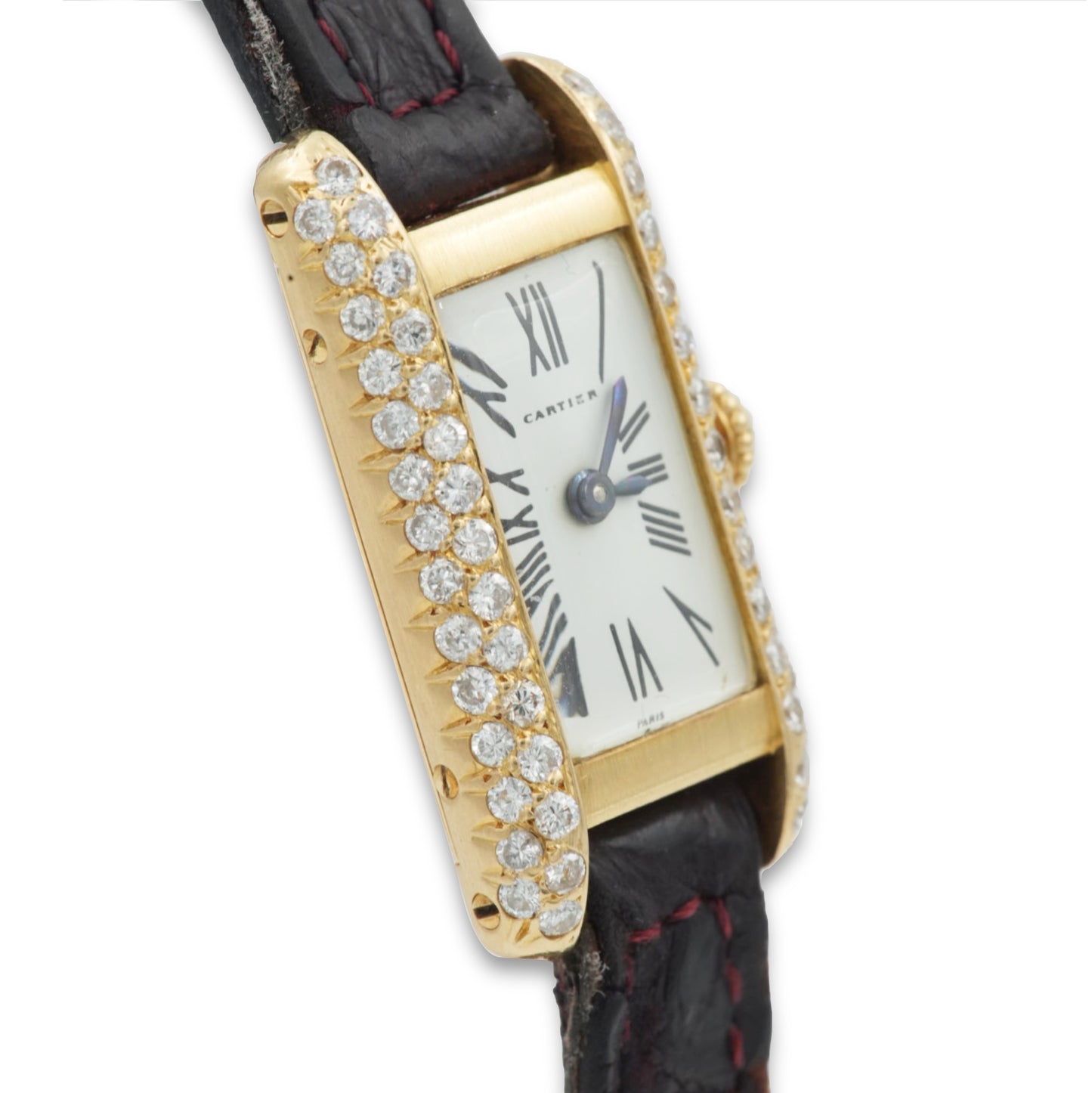Cartier Tank Americaine Allongé Mini with Diamonds - pre-CPCP