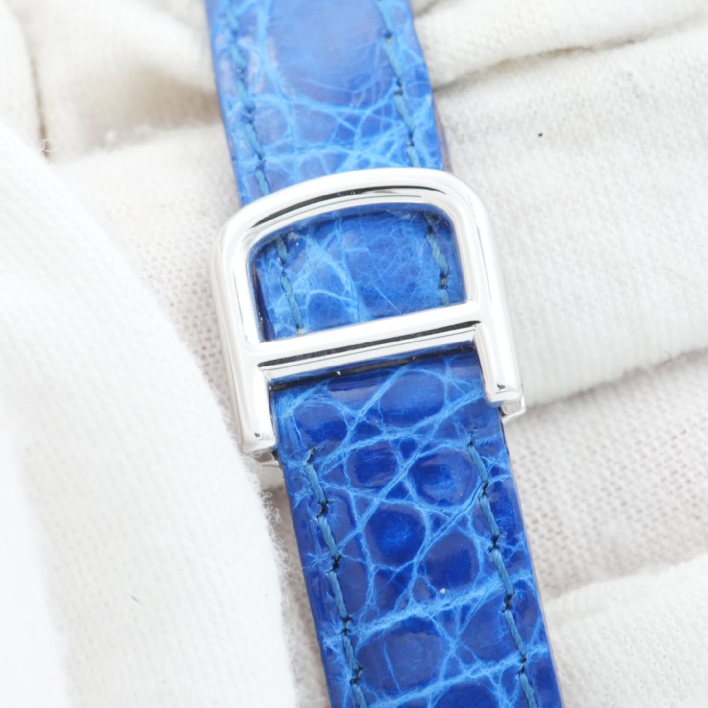 Cartier Baignoire White Gold Quartz with Pavé Dial