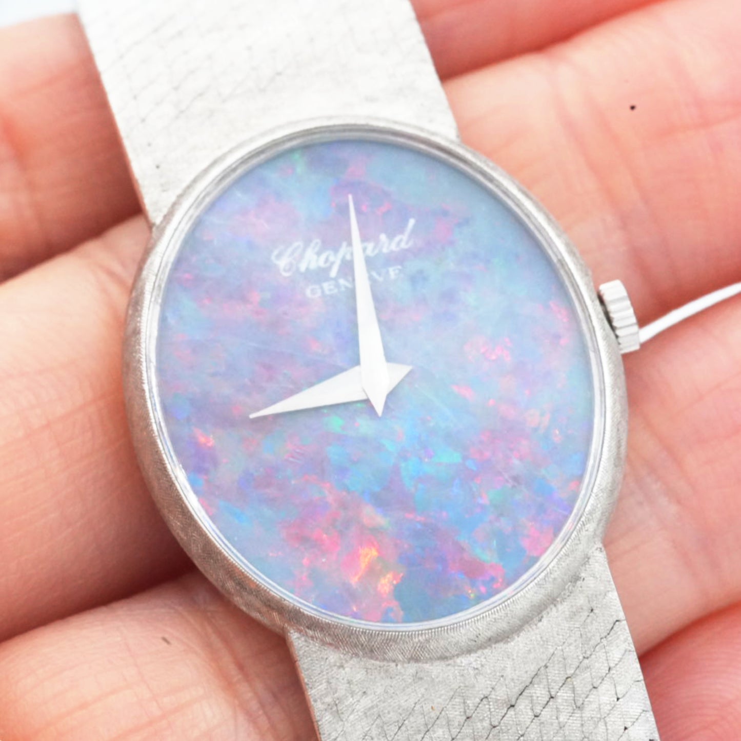 Chopard Vintage Dress Watch with Opal Dial in 18k White Gold Ref. 5029
