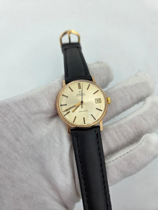 Omega Genève 18k gold , serviced, Genève automatic