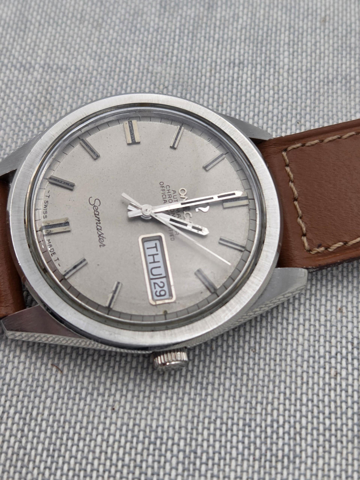 Omega Seamaster Chronometer day date sparkle 36mm