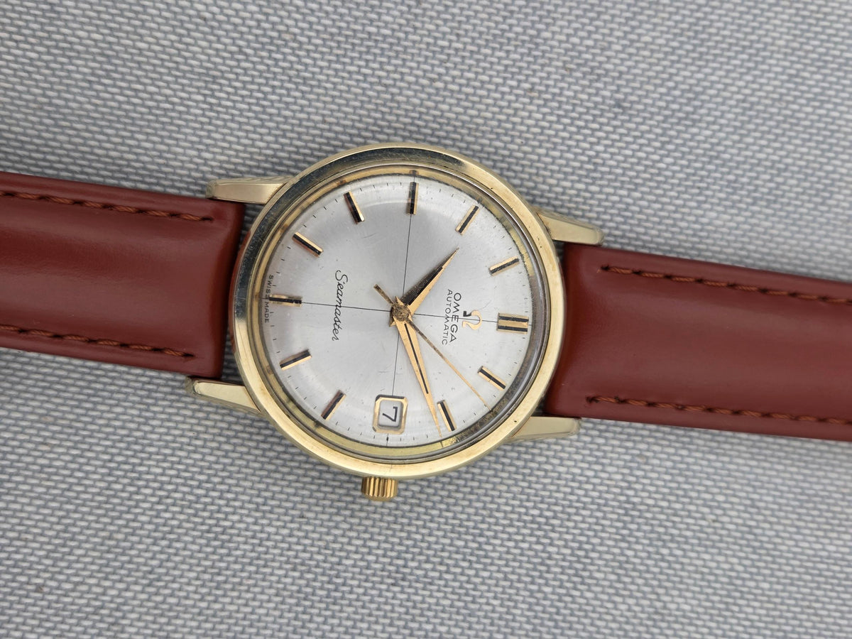 Omega Seamaster Automatic Serviced Cross hair gold cap