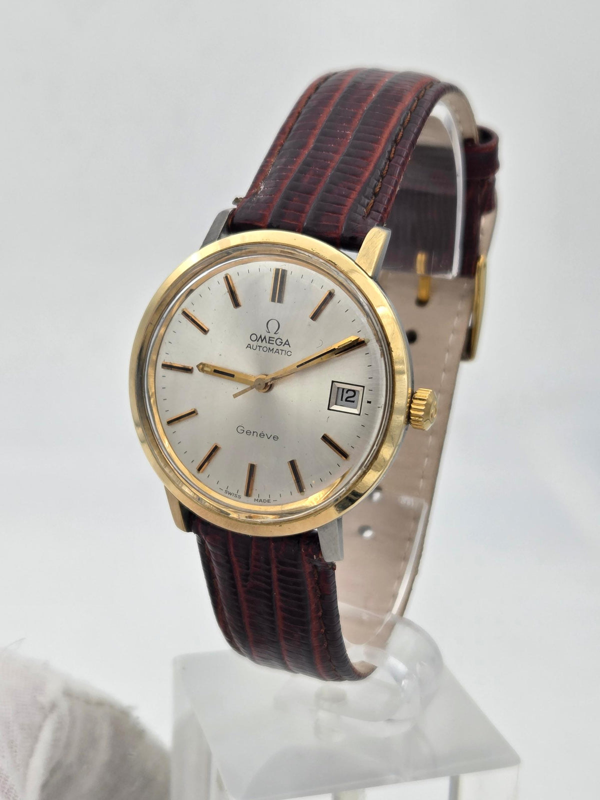 Omega Genève Genève automatic 37mm jumbo gold cap cal 1012 166.020