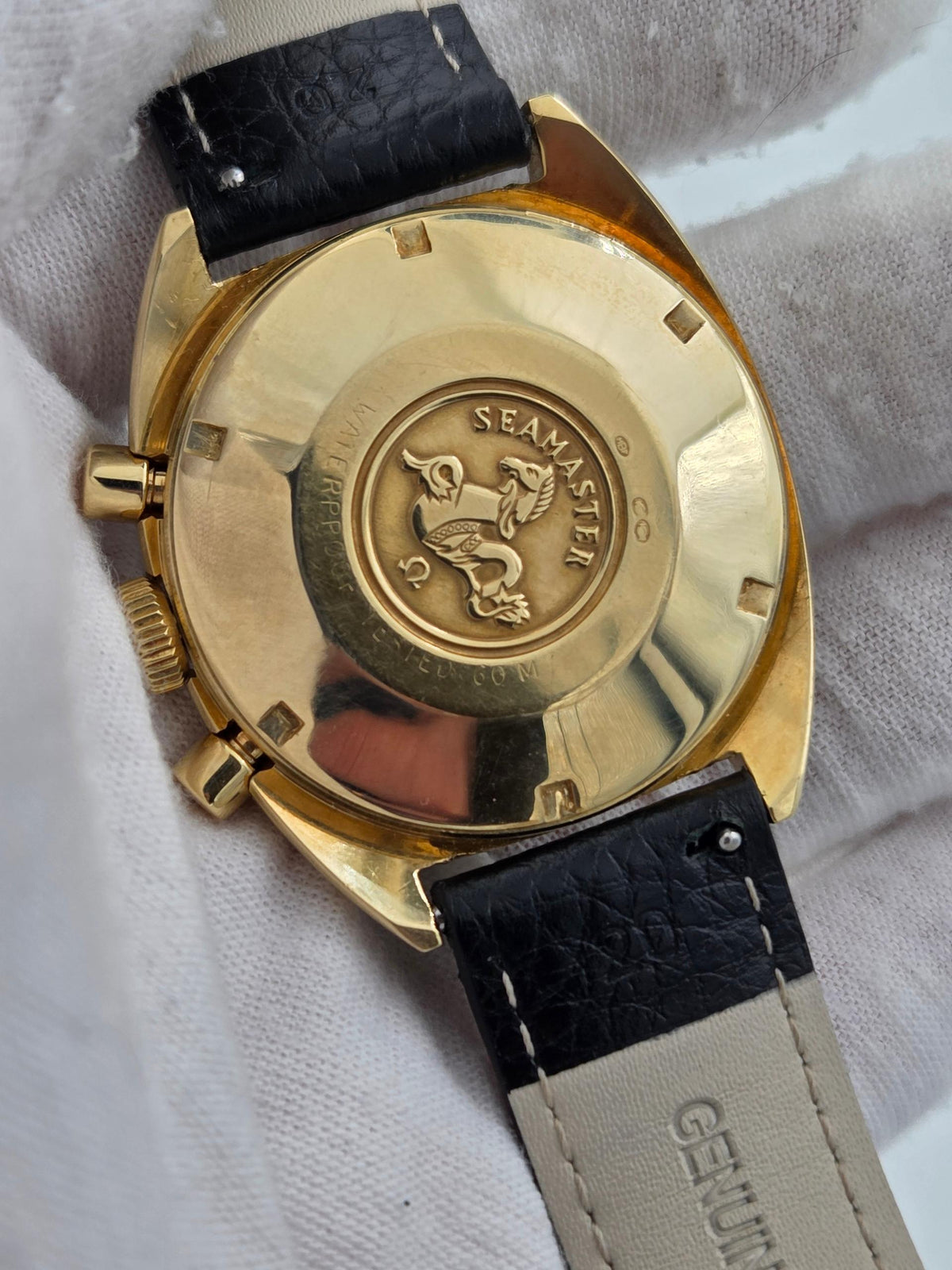 Omega Seamaster Chrono 18k gold serviced 2y warranty