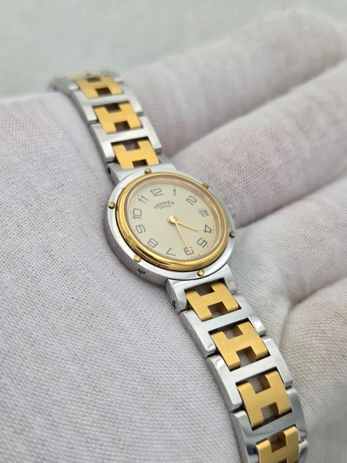 Hermès Clipper Serviced and 2y warranty cl4.220 24mm